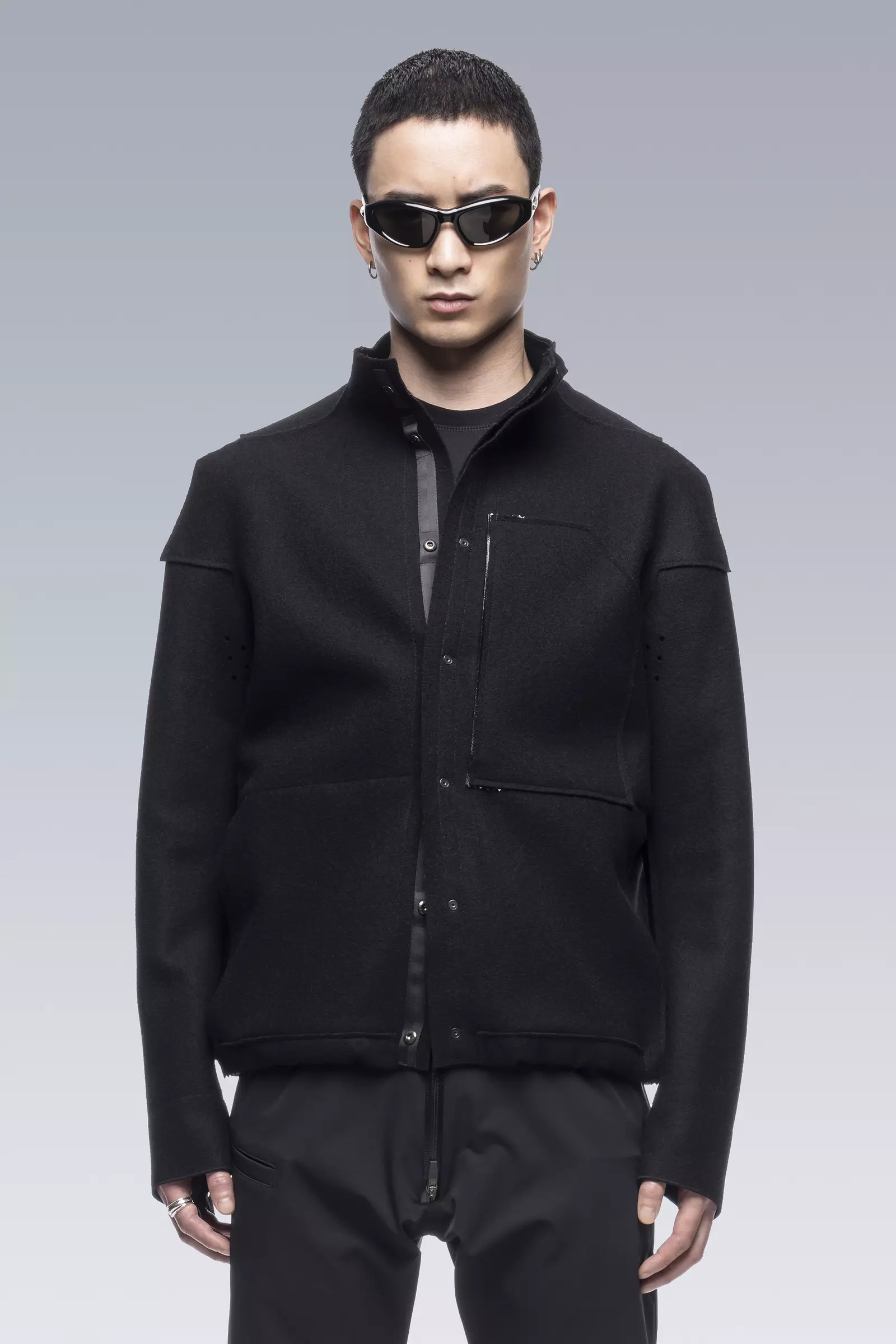 J70-BU Burel® Wool Jacket Black - 1