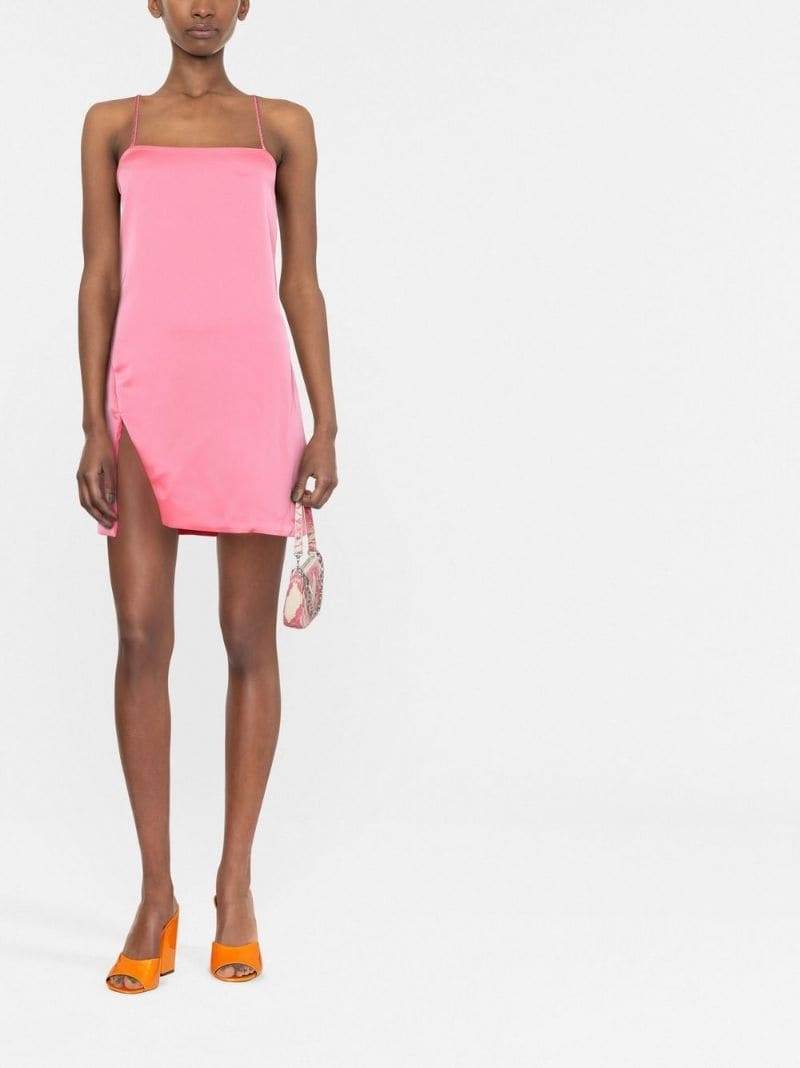 square-neck slip mini dress - 3