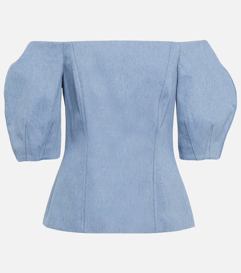 Ellen off-shoulder cotton top 1