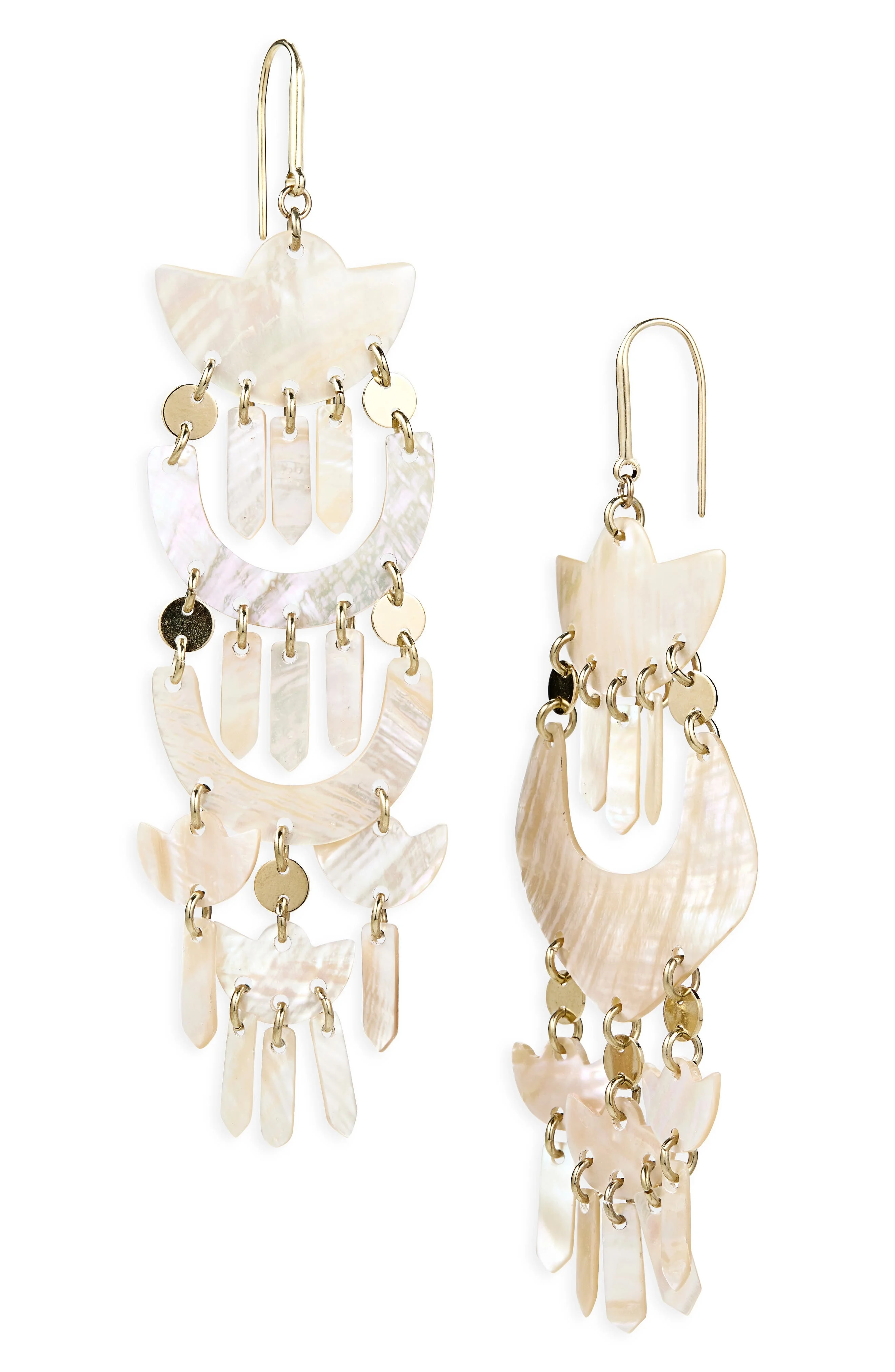 Isabel Marant Yue Mismatched Chandelier Earrings in Lotus at Nordstrom - 1