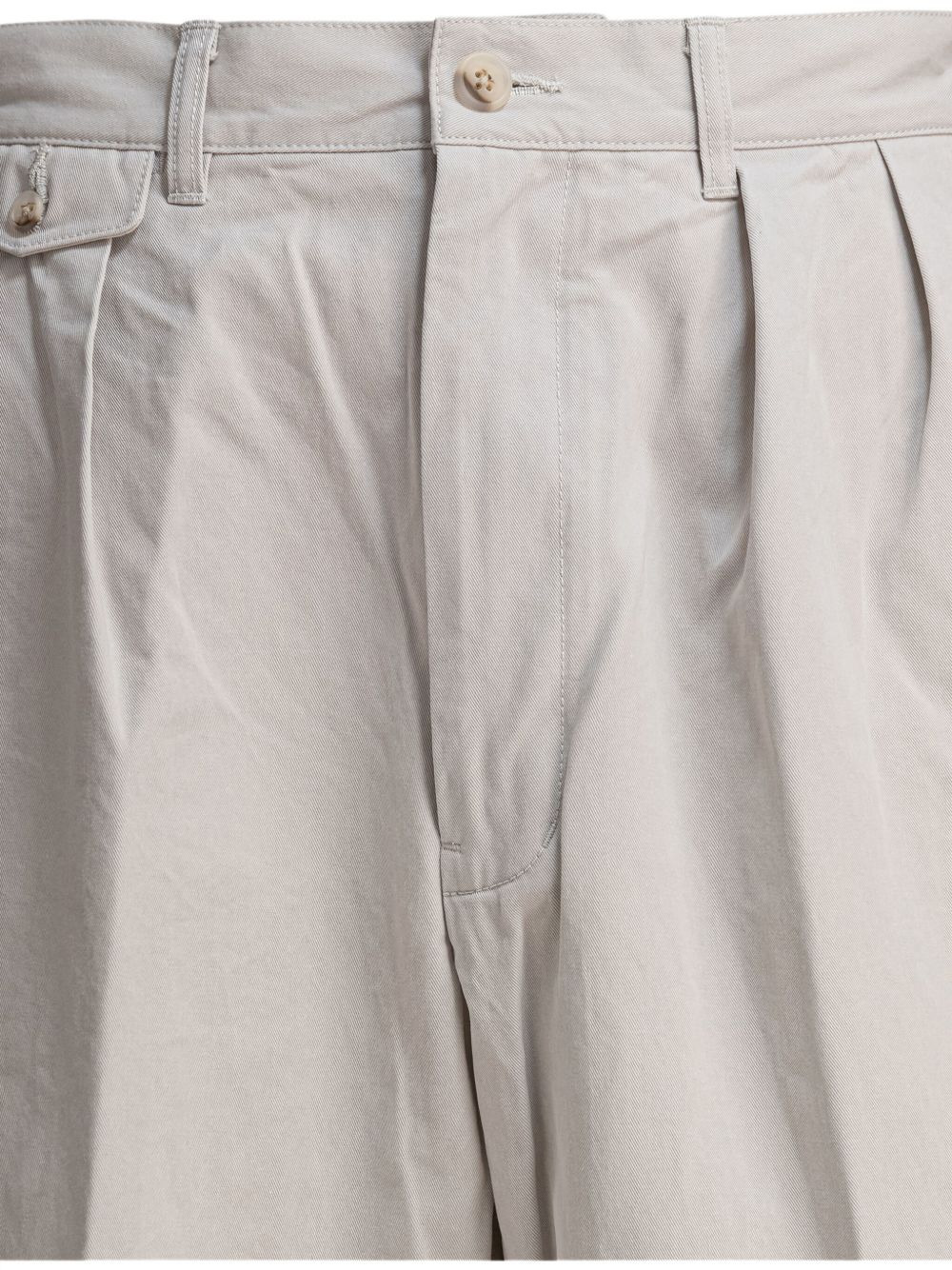pleated cotton trousers - 3