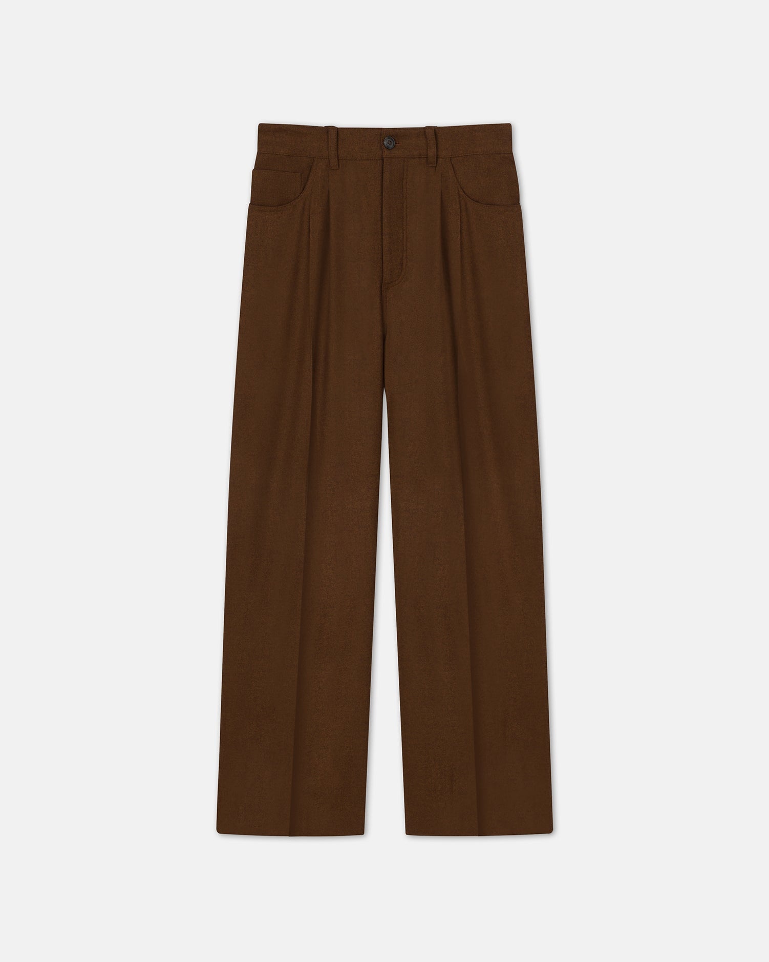 Barrel-Leg Wool Pants - 4