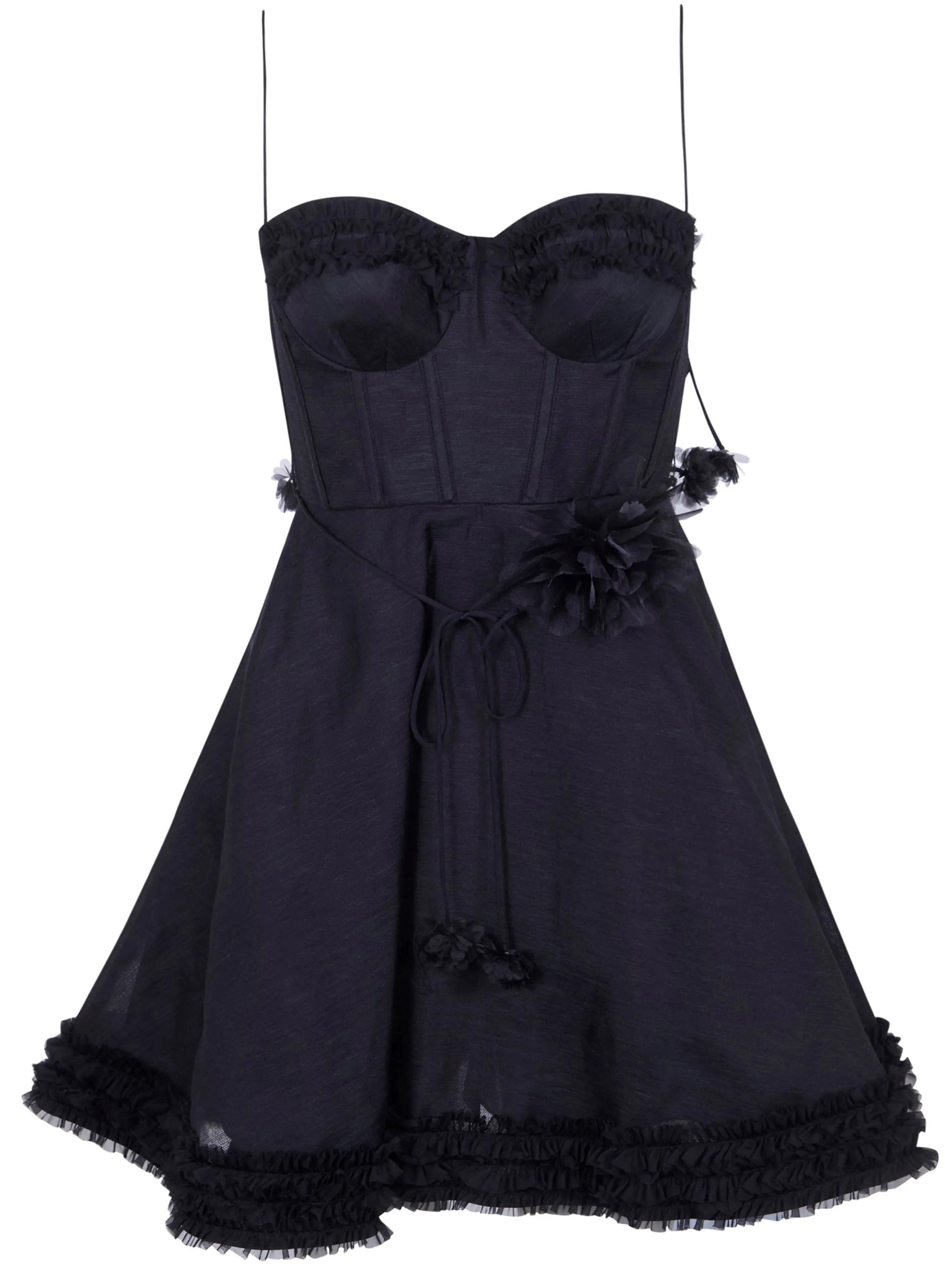 Luna Ruffle Mini Dress - 1
