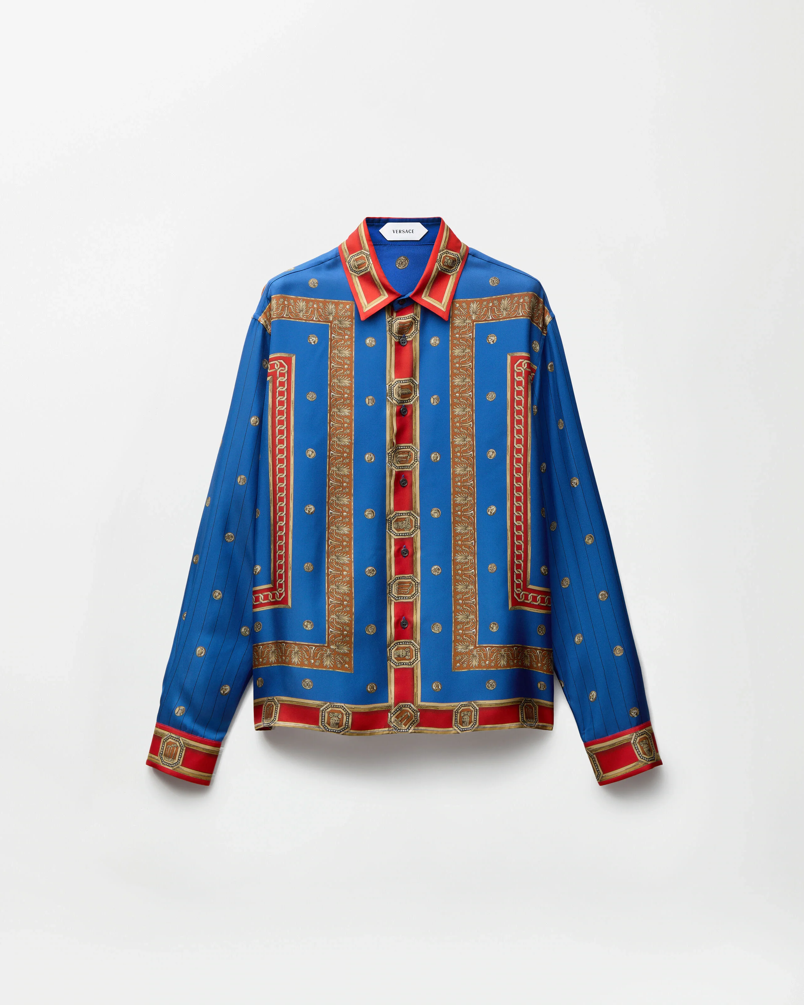 Printed Silk Twill Regular Shirt - 1