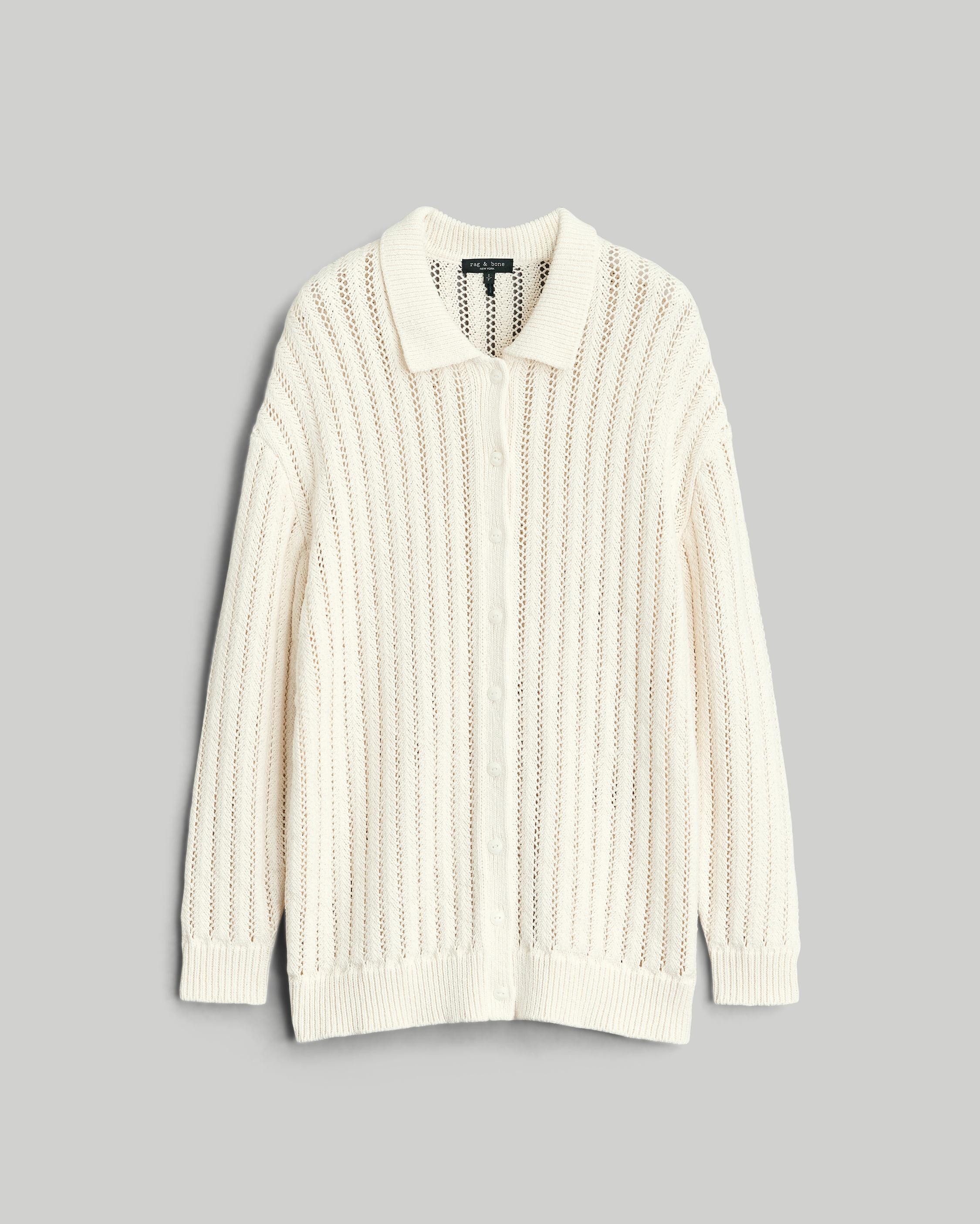 Adrienne Cotton Cardigan
Relaxed Fit Sweater - 1