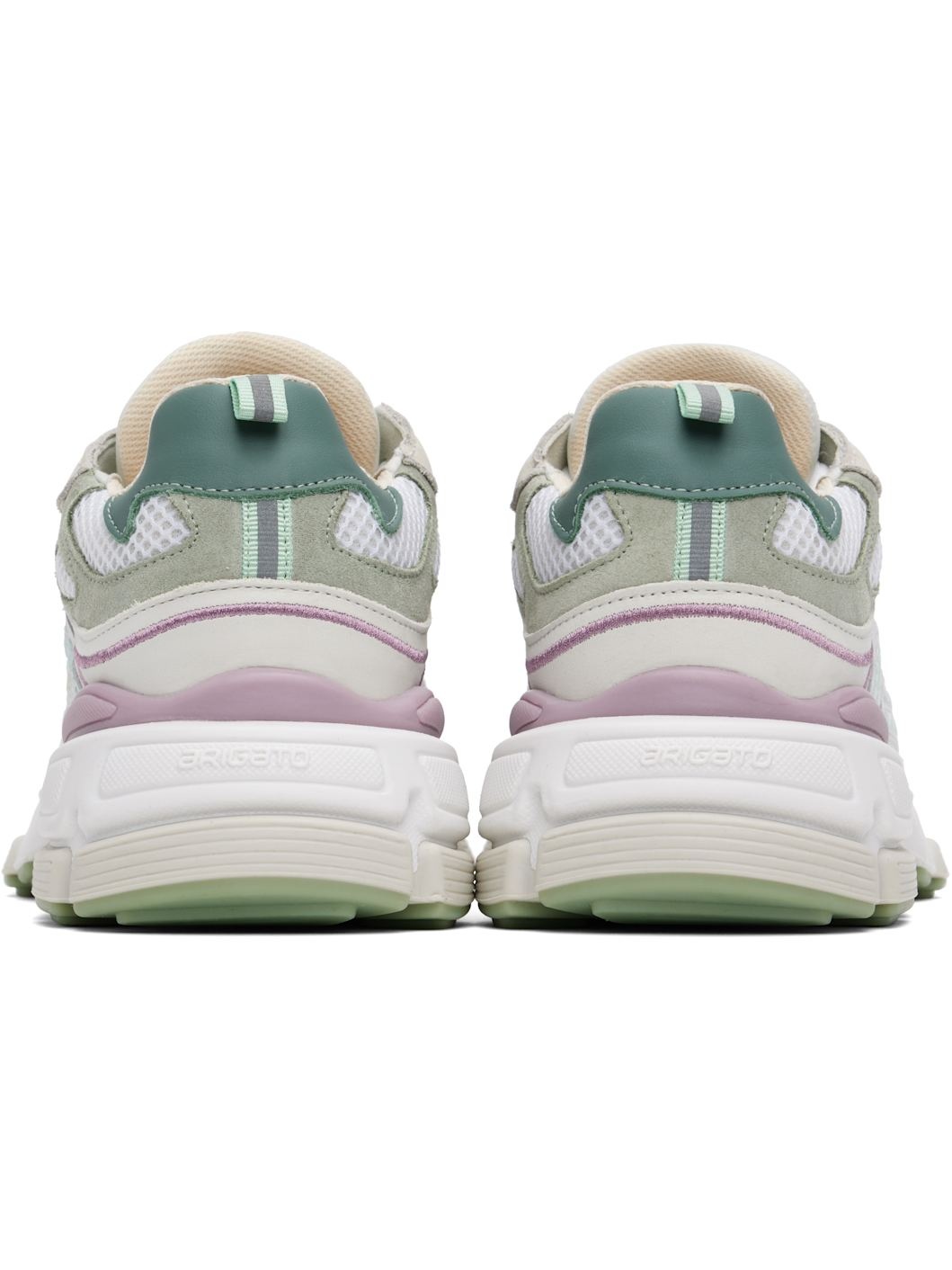 White & Green Sphere Runner Sneakers - 2