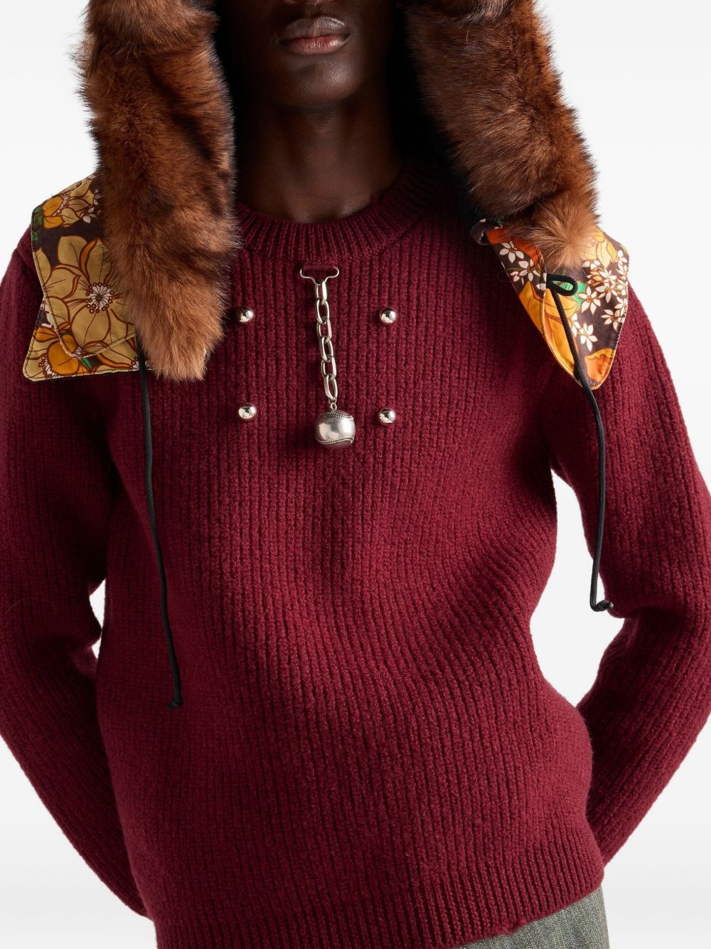 pendantwool crew-neck sweater - 3
