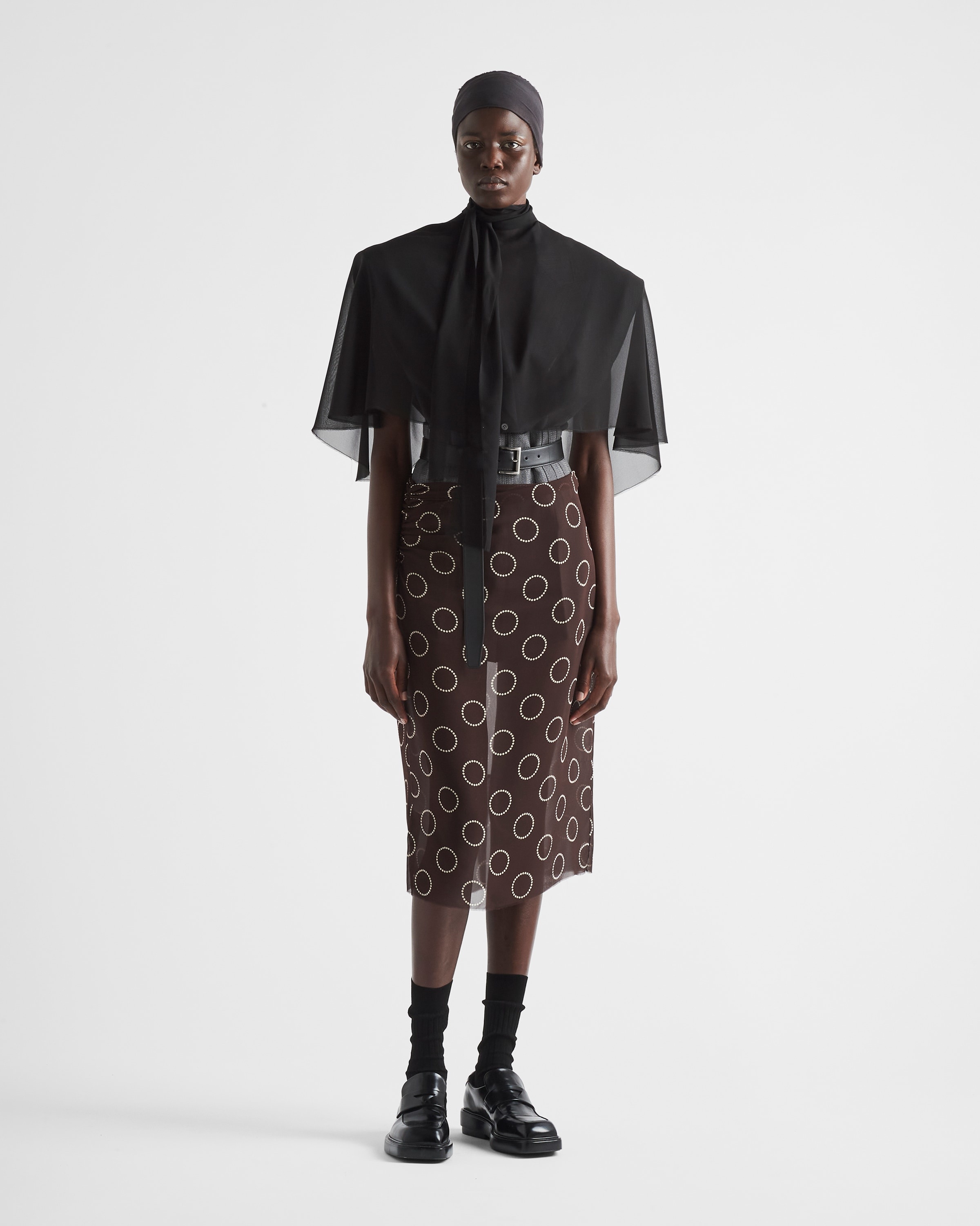Printed georgette skirt - 2