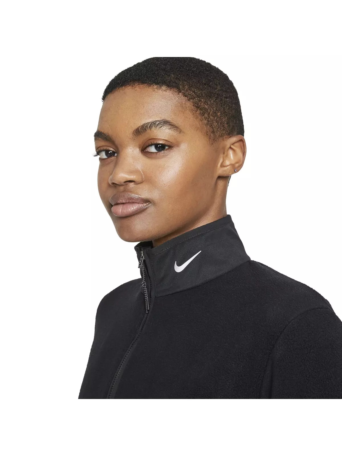 Women's Therma-FIT Victory Long-Sleeve 1/2-Zip Golf Top -Black - 3