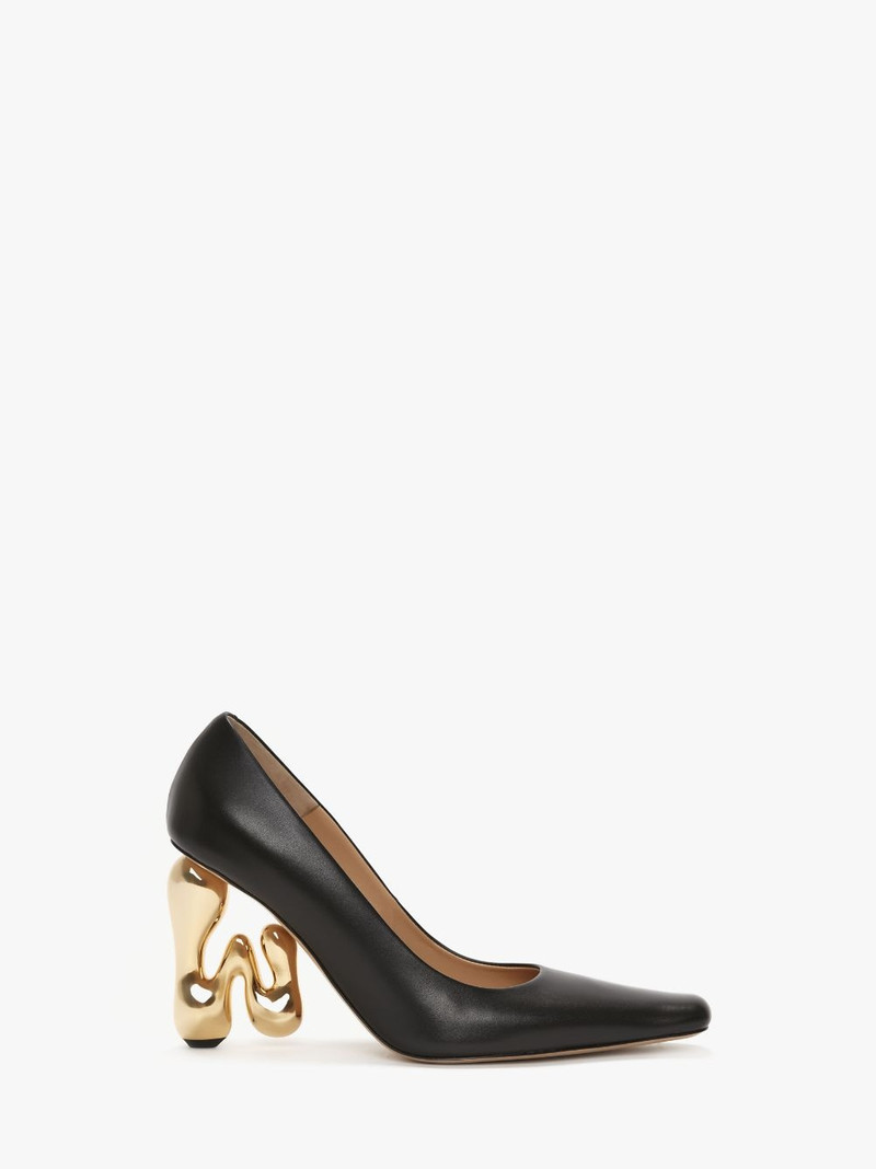 JW BUBBLE HEEL LEATHER PUMPS 1