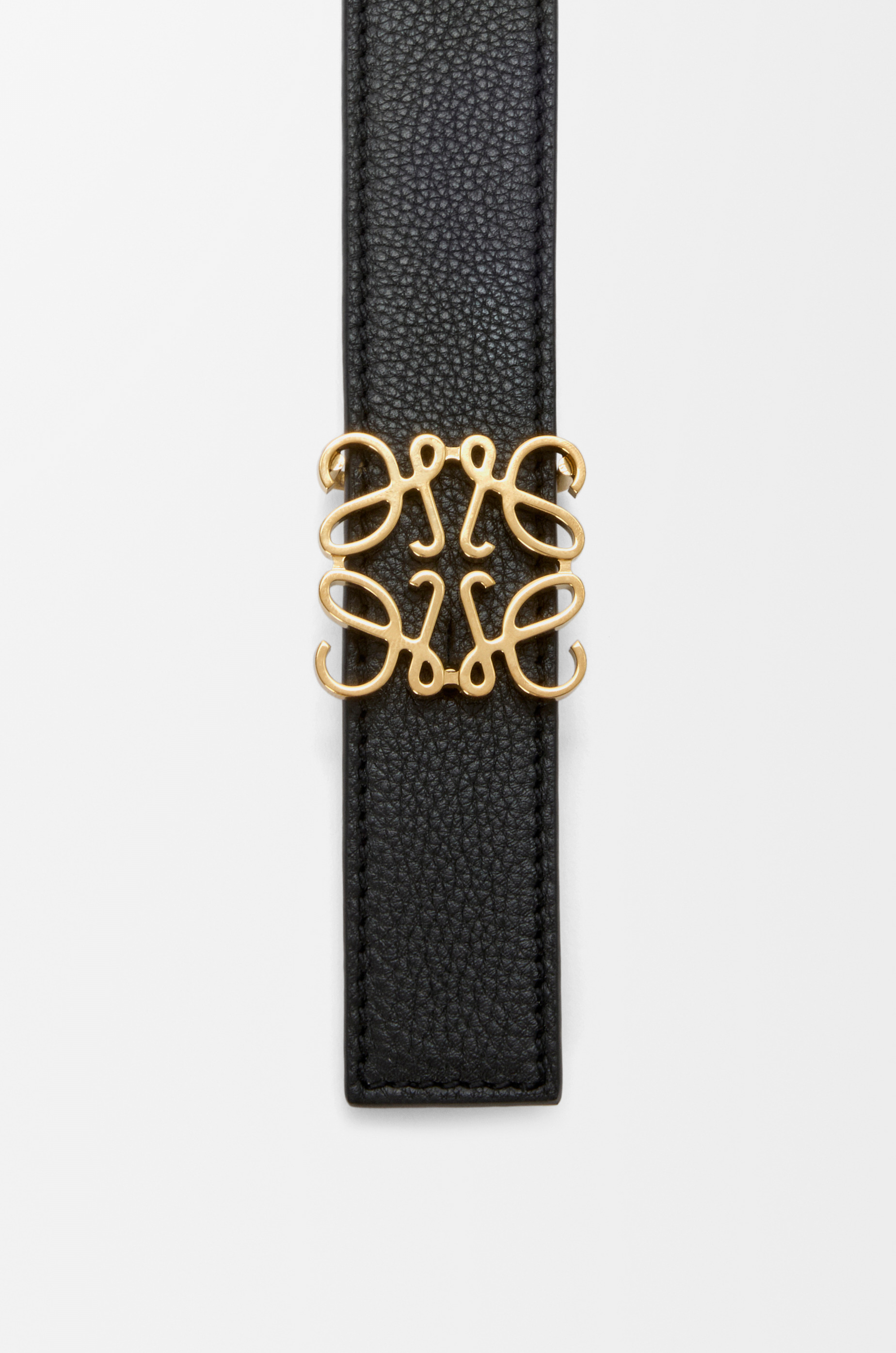 Reversible Anagram belt in supple grained calfskin - 3