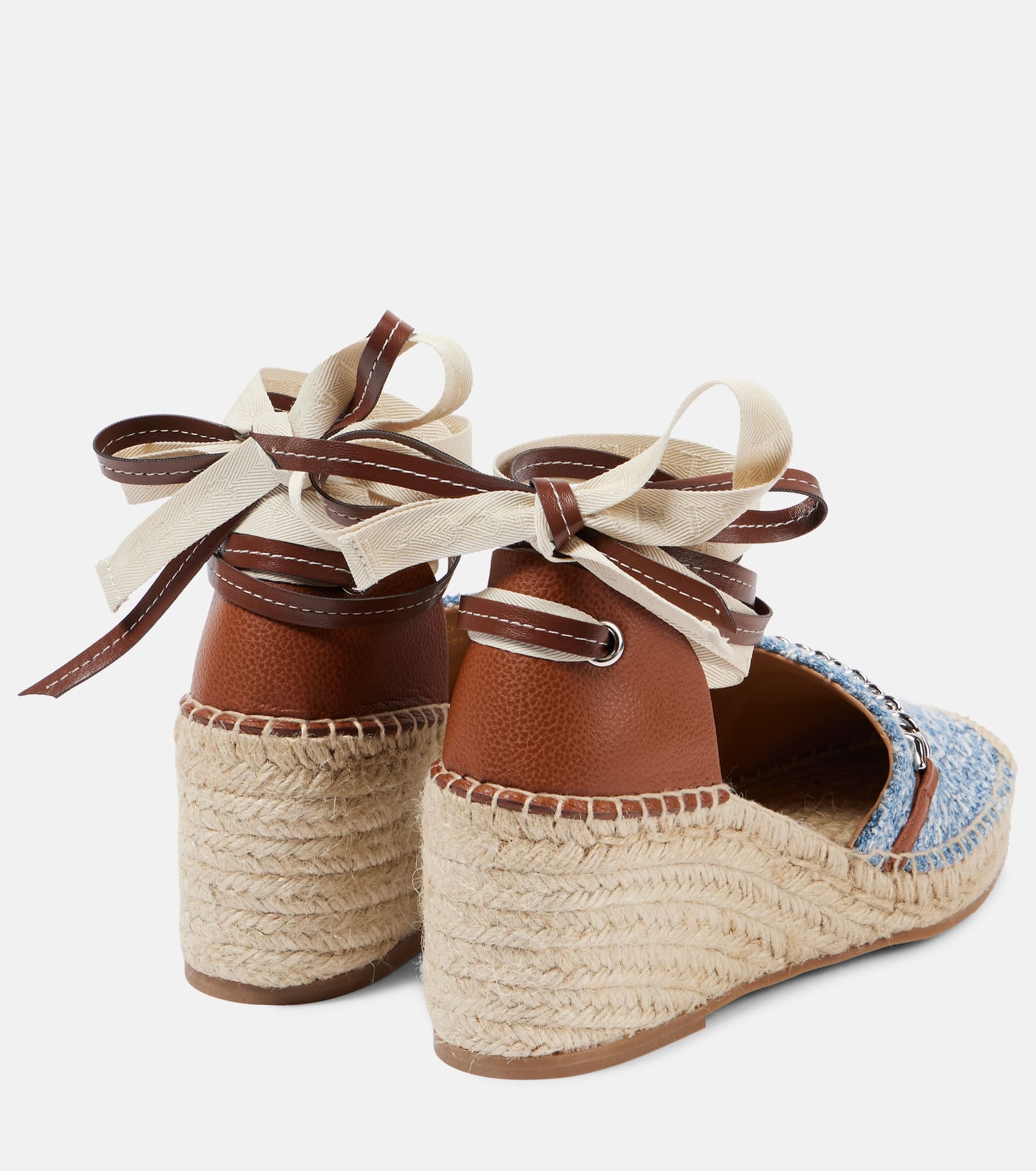 Gaia denim bouclé espadrilles - 2