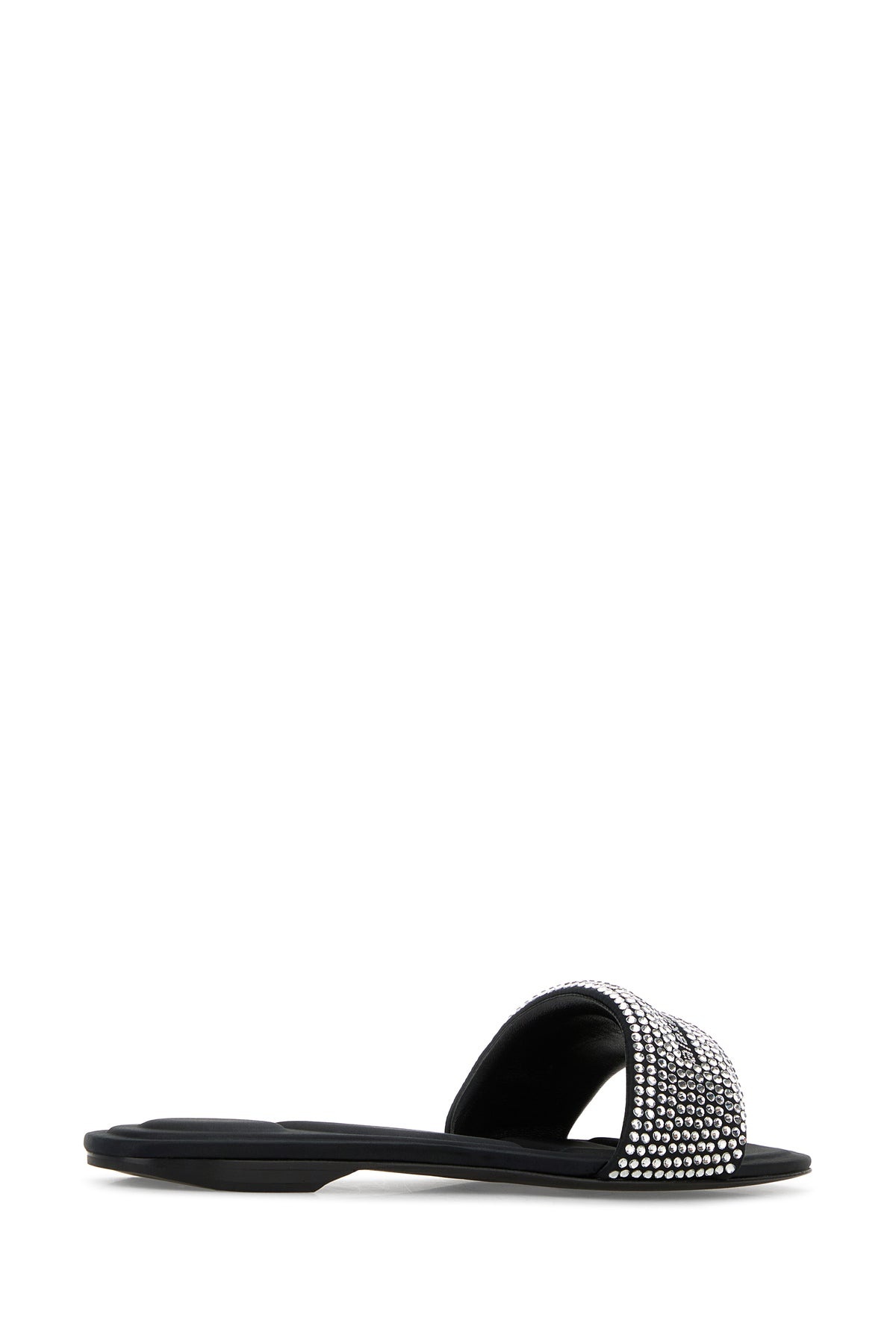 Black satin VY slippers - 3