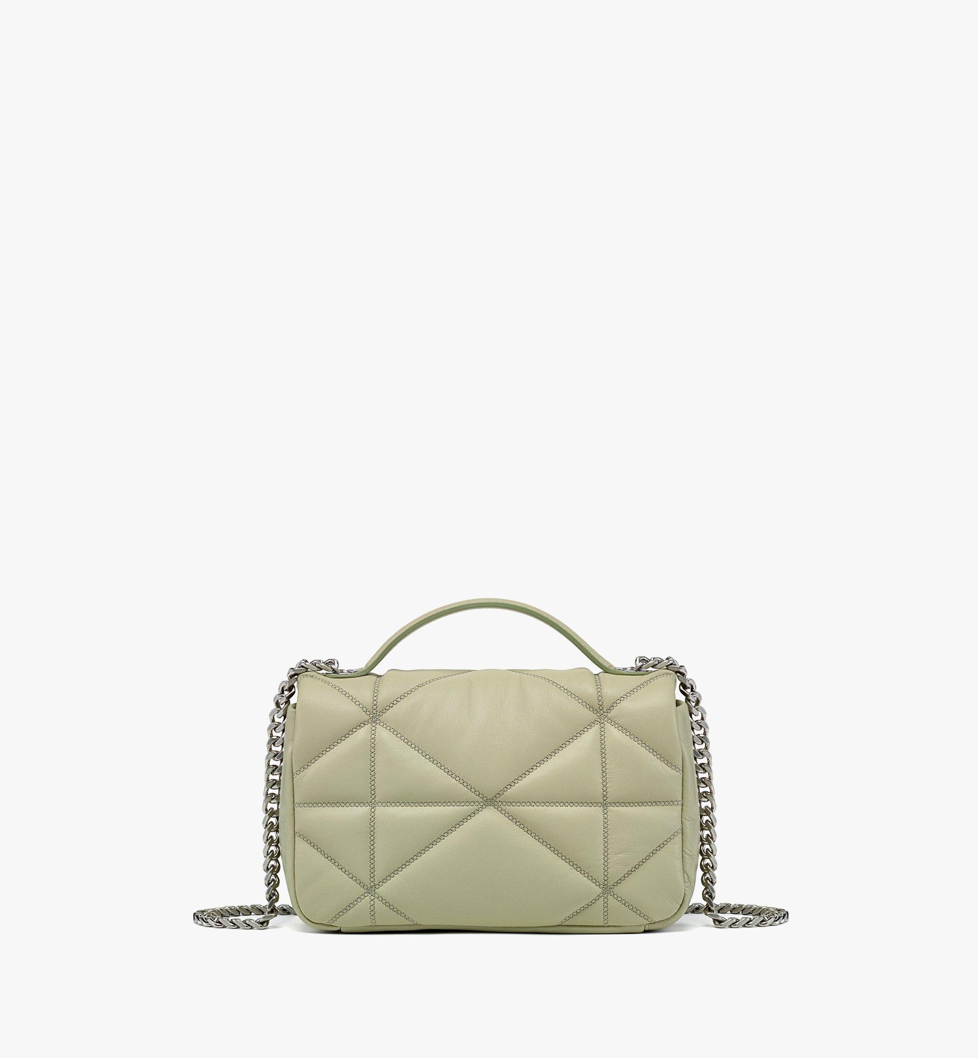 Travia Satchel in Cloud Quilted Leather - 5