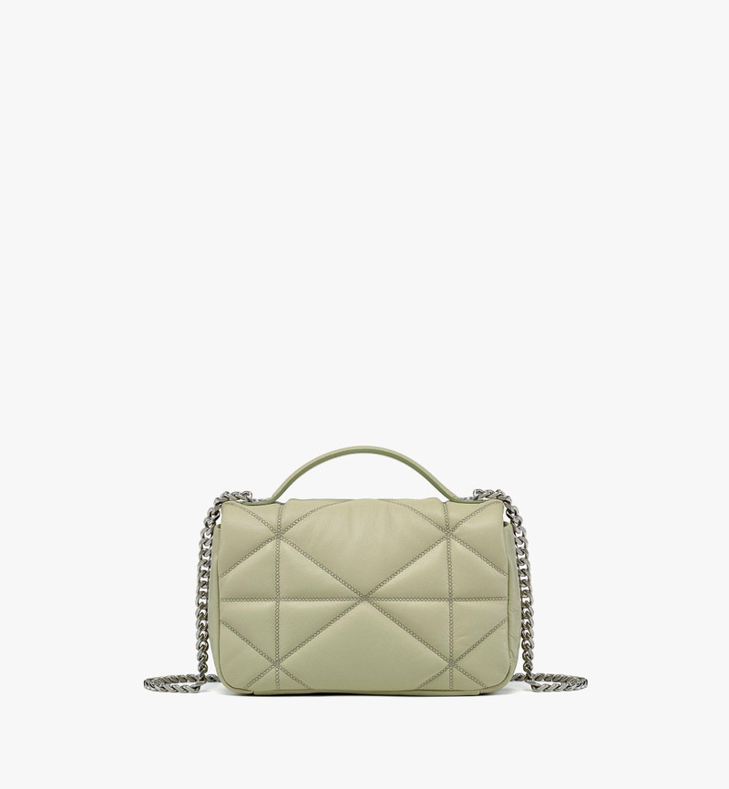 Travia Satchel in Cloud Quilted Leather 5