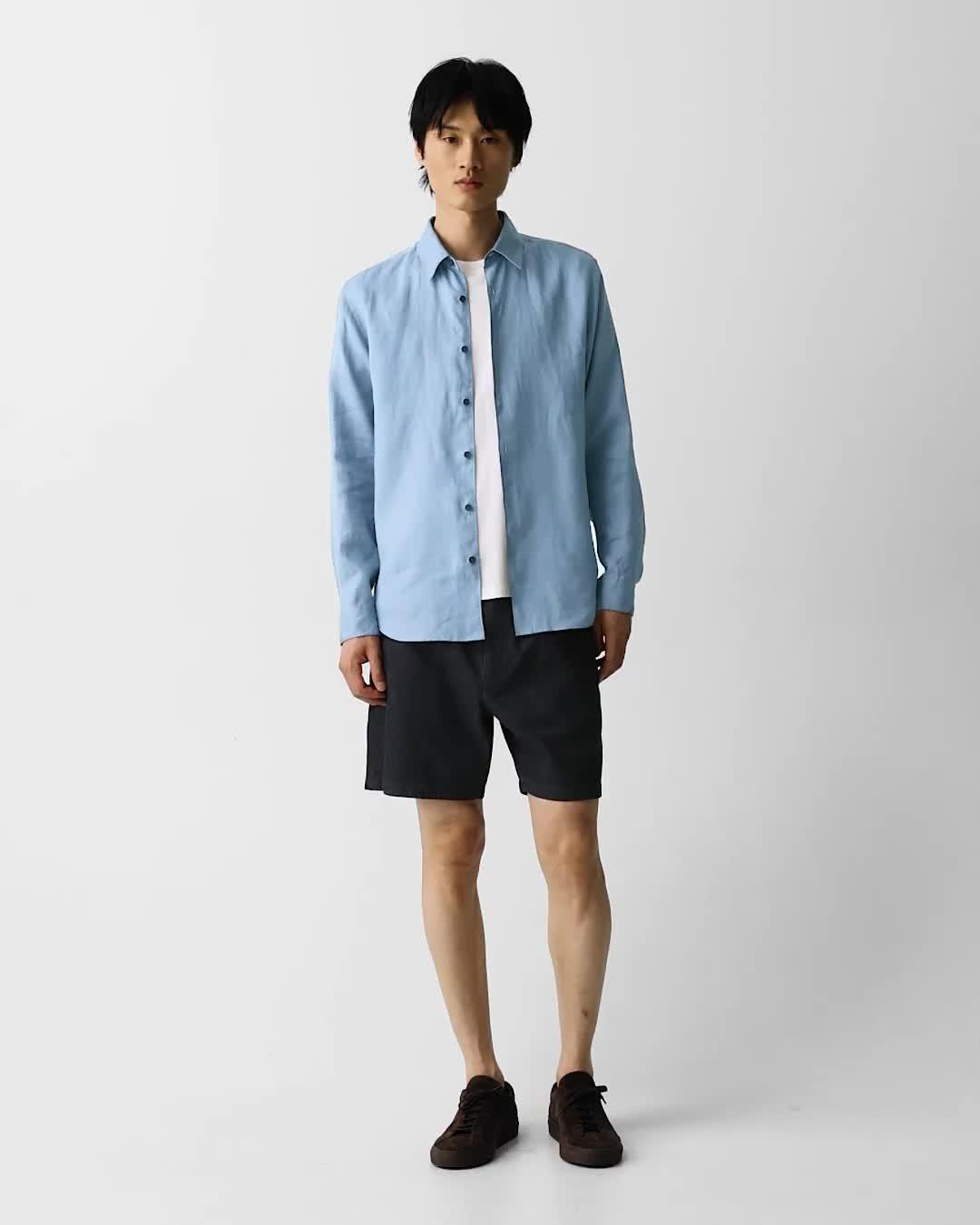 Irving Shirt in Relaxed Linen - 7