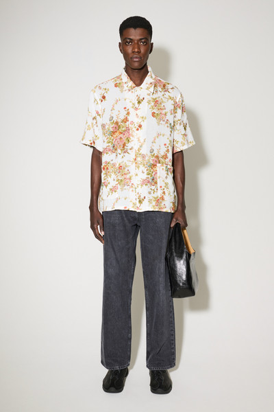Our Legacy Elder Shirt Shortsleeve White Floral Tapestry Print outlook