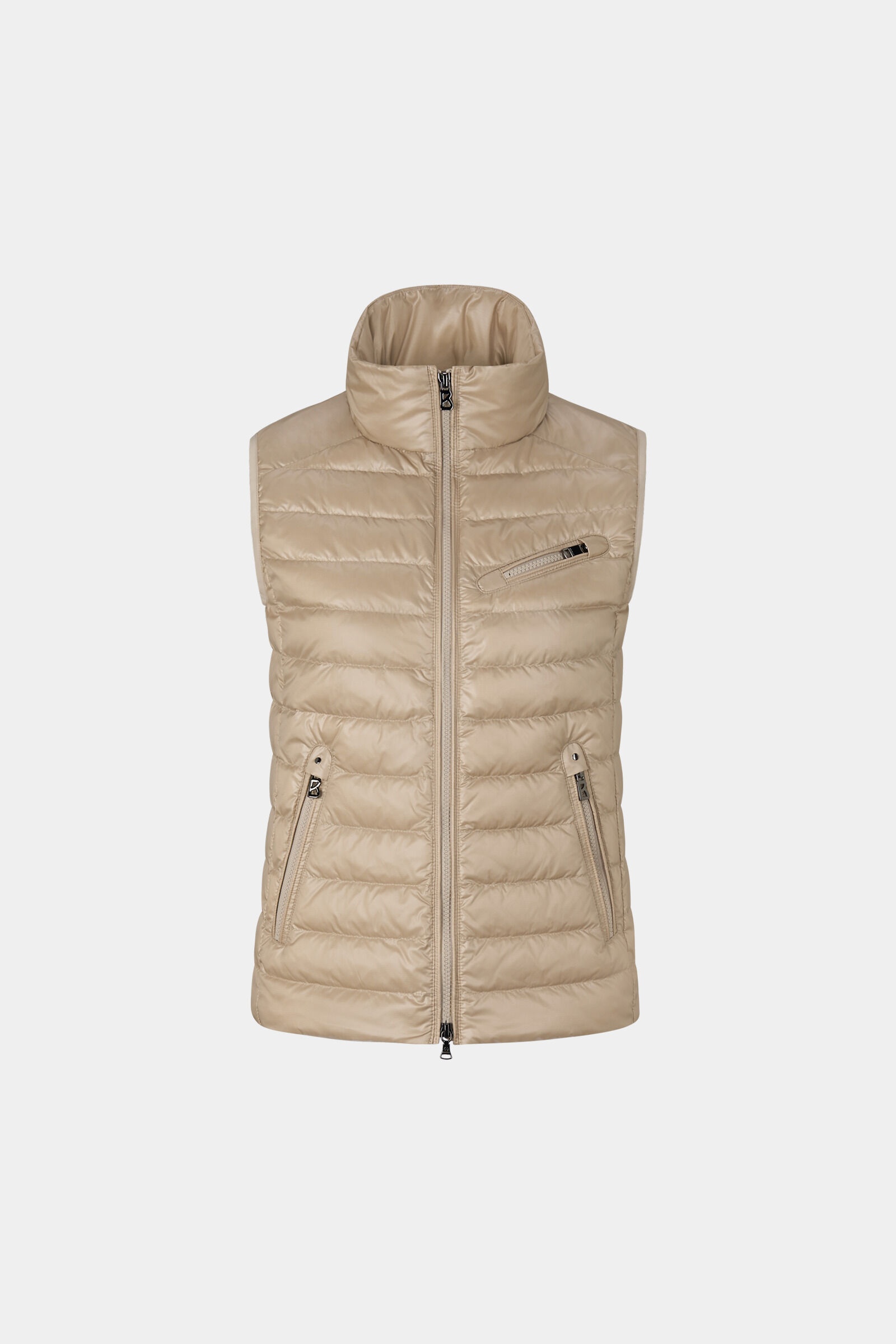 Florisa lightweight down vest in Beige - 1