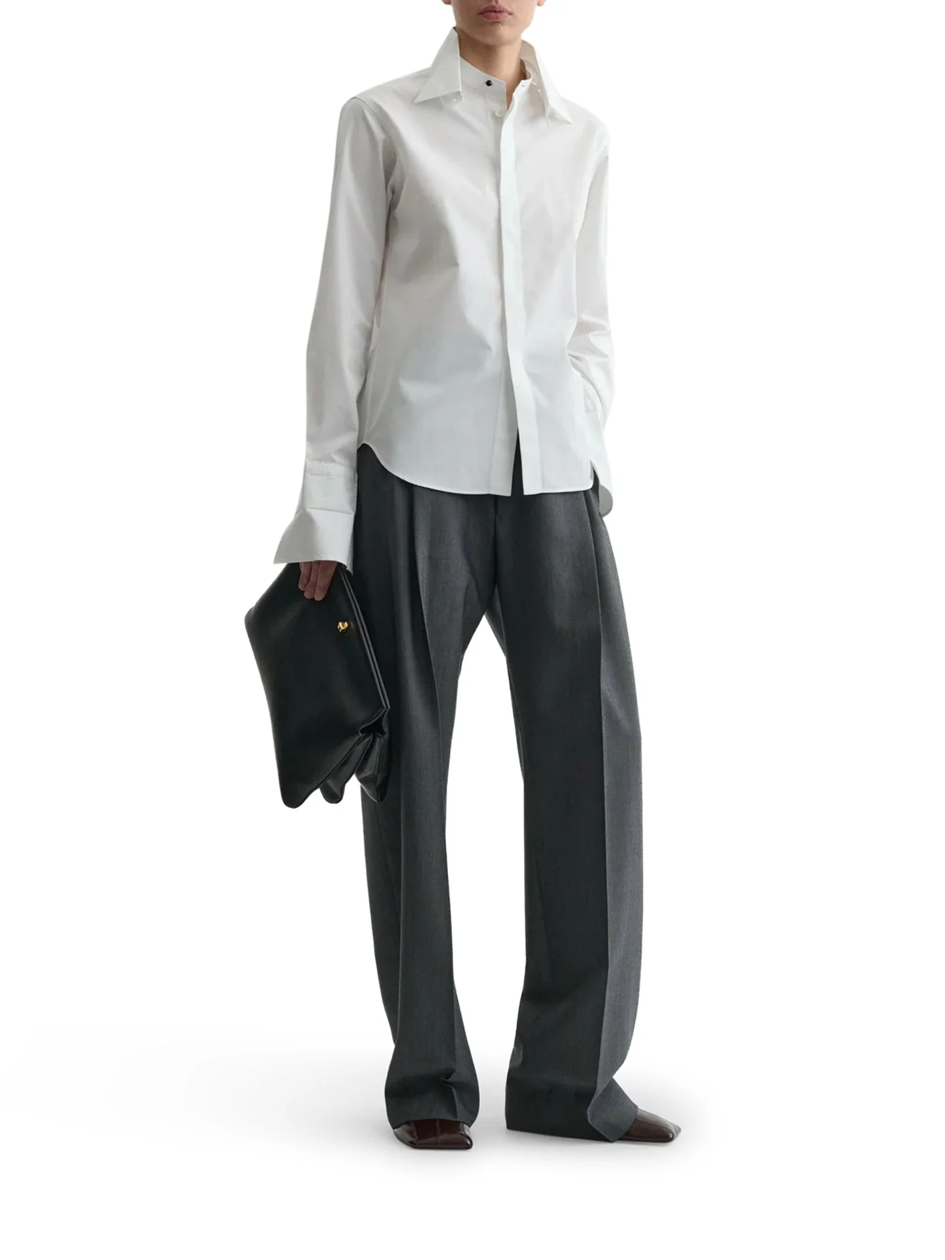 COTTON TUXEDO SHIRT - 1