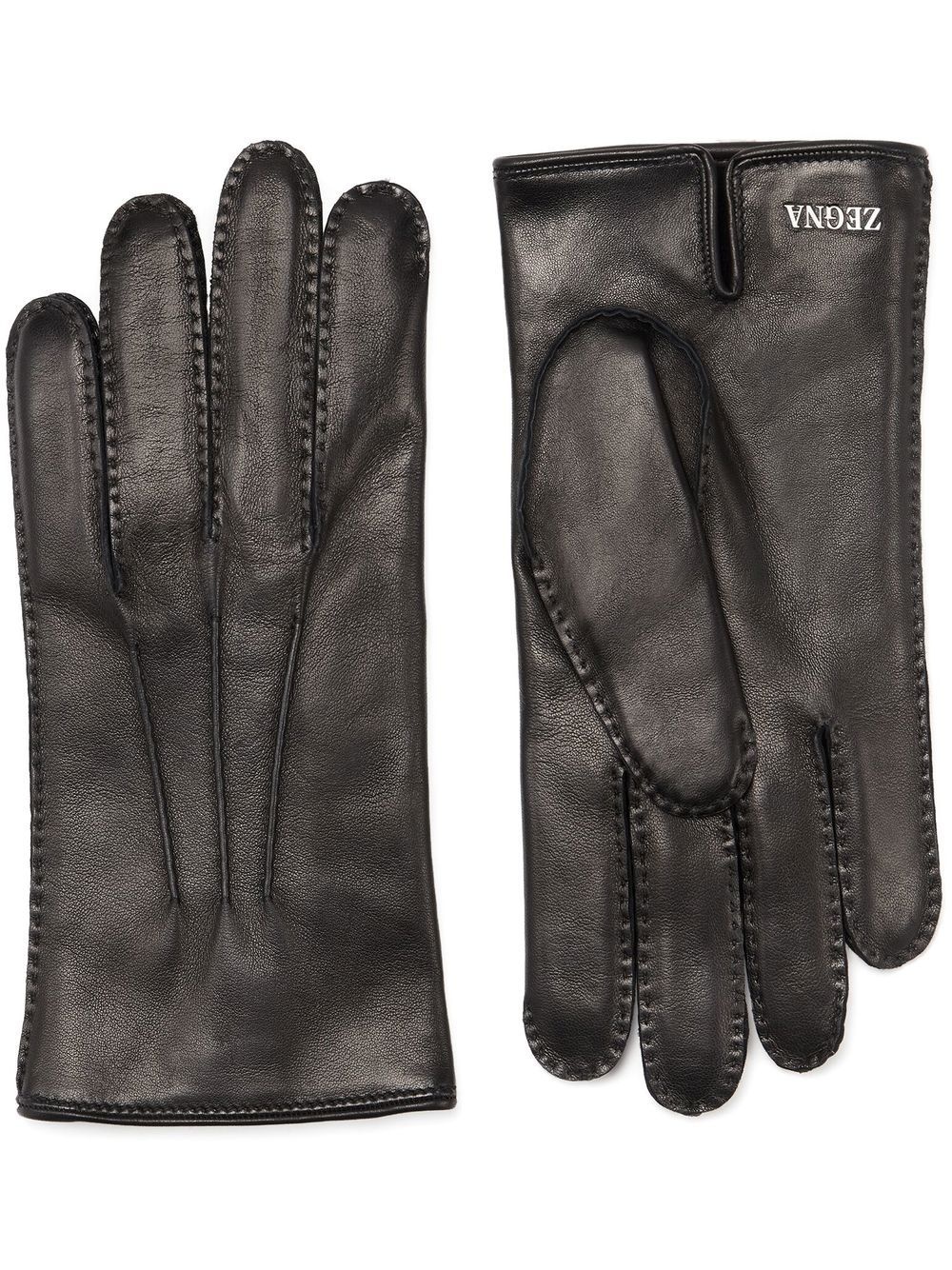cashmere-lined leather gloves - 1