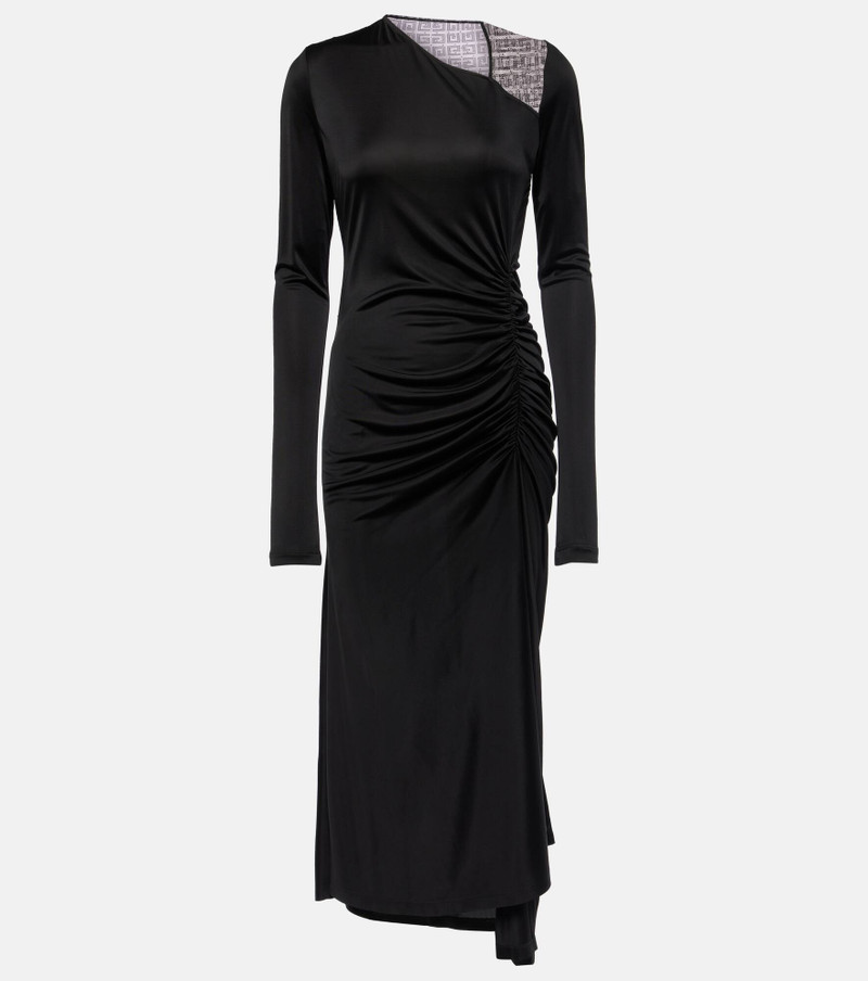 4G lace-trimmed jersey midi dress - 1