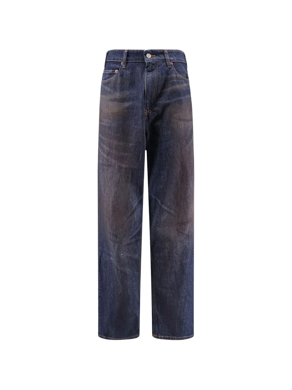 faded-effect jeans - 1