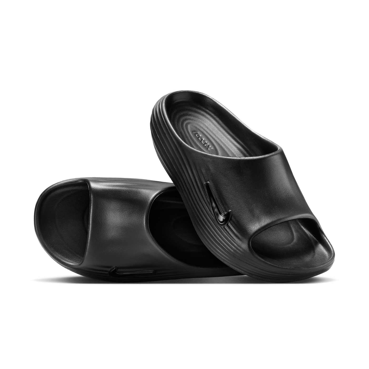 (WMNS) Nike ReactX Rejuven8 Slides 'Triple Black' HV4484-001 - 3