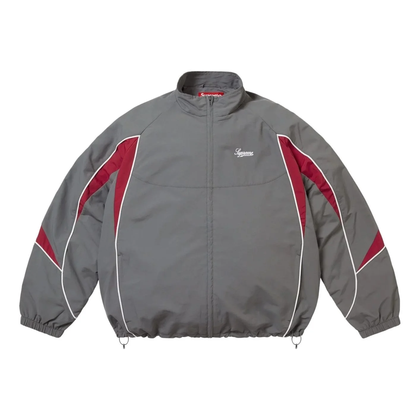 Supreme FW25 Contrast Piping Track Jacket 'Grey' SUP-FW25-075-GRY - 1