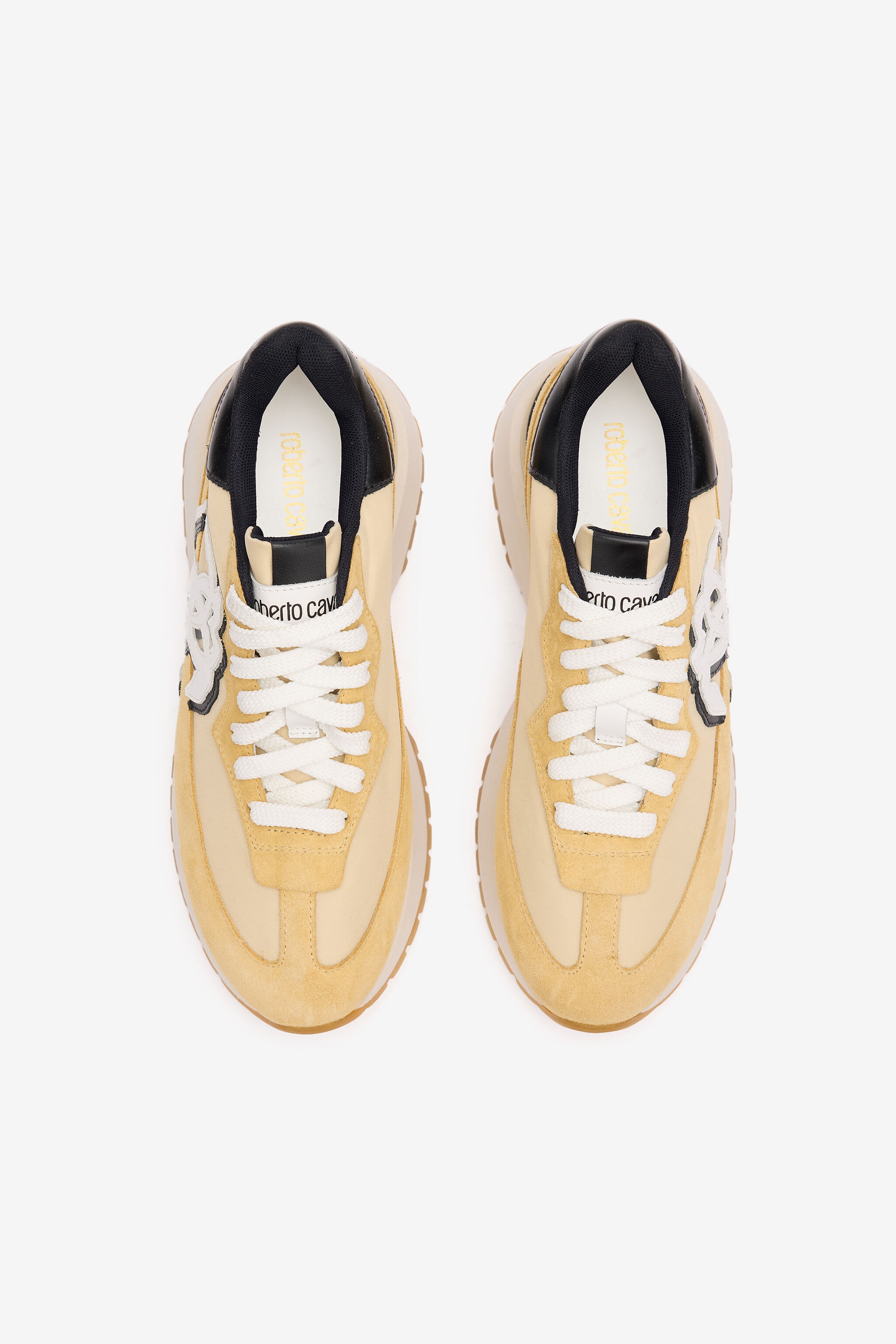 Sneakers With Contrasting Back And Monogram Mirror Snake - 5