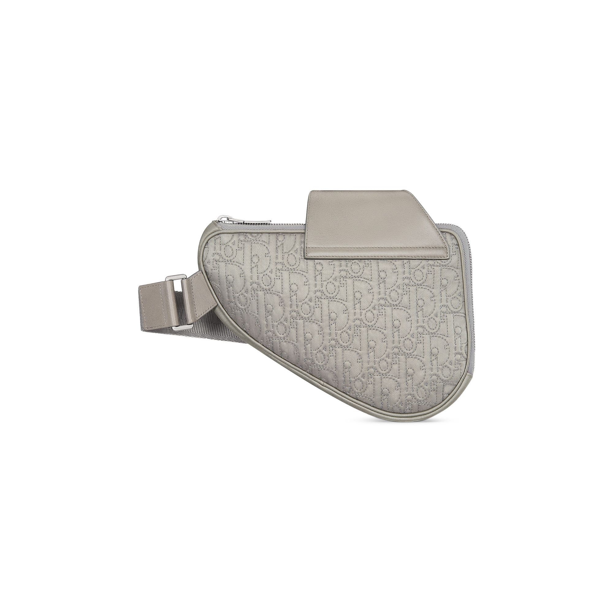 Dior x Stone Island Saddle Bag 'Grey' - 2