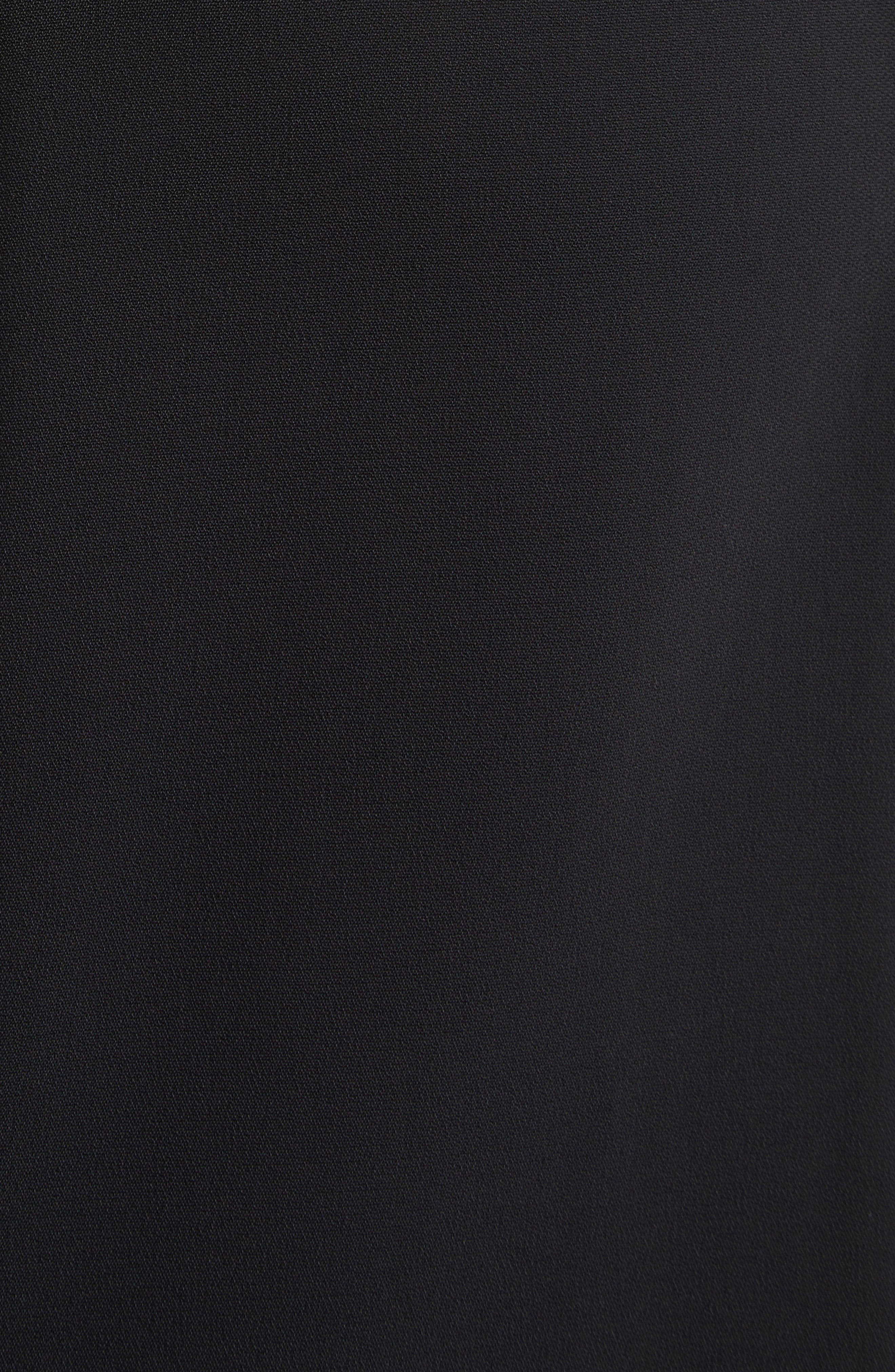 Oscar de la Renta Butterfly Detail Long Sleeve Open Back Gown in Black at Nordstrom - 6