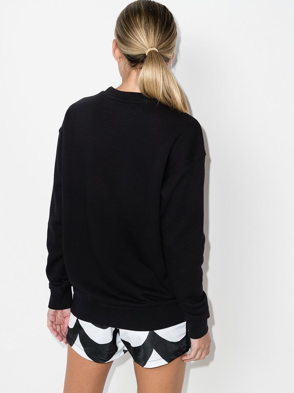 logo-print cotton sweatshirt - 3