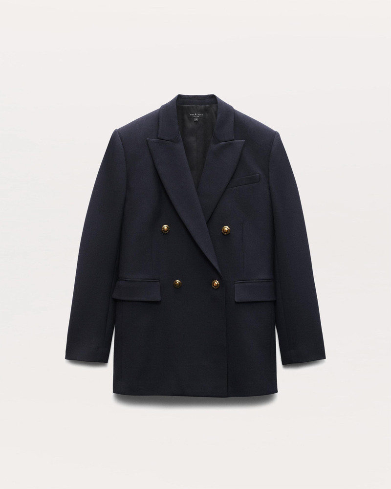 Emile Italian Woven Double-Breasted Blazer 1