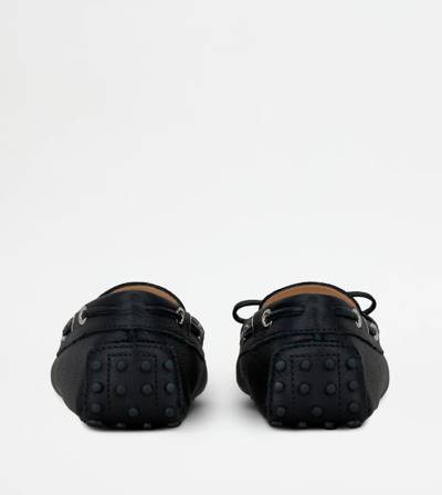Tod's GOMMINO DRIVING SHOES IN LEATHER - BLACK outlook
