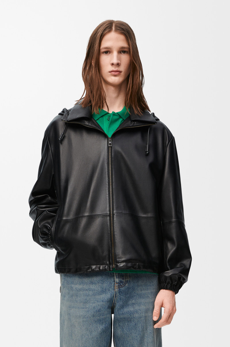Hooded jacket in nappa lambskin 3