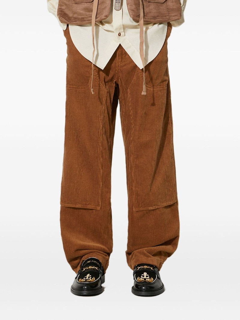corduroy panelled trousers 1