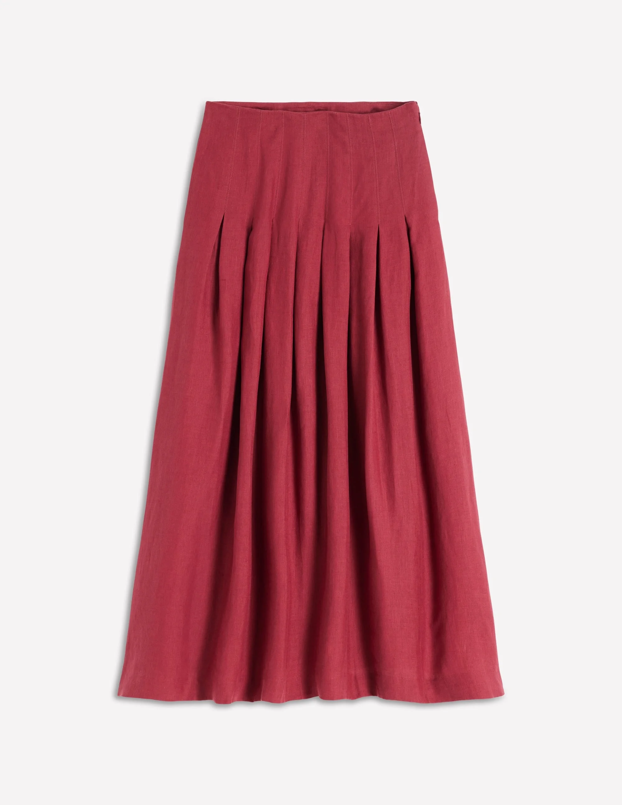 Valentina Linen Skirt-Red Pear - 1