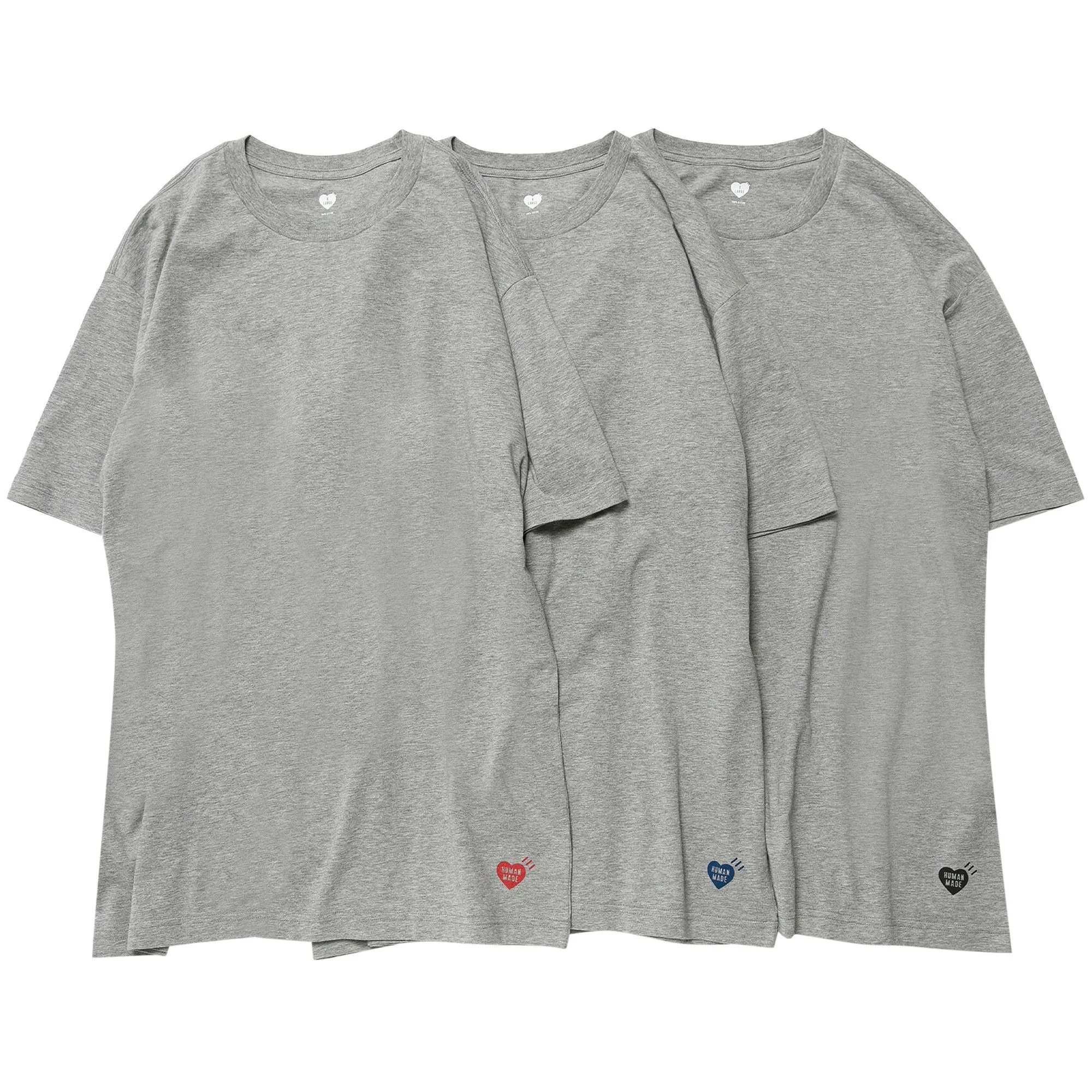 Human Made T-Shirt (3 Pack) 'Grey' - 1