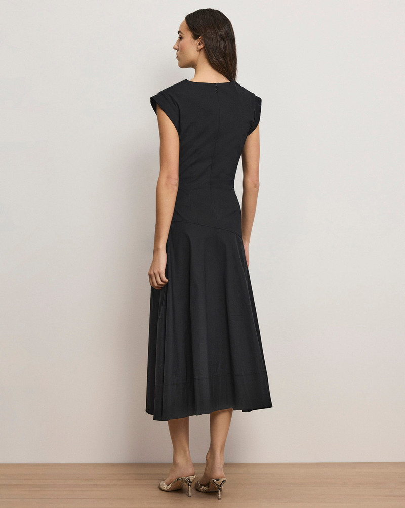 LISETTE COTTON POPLIN MIDI DRESS 6