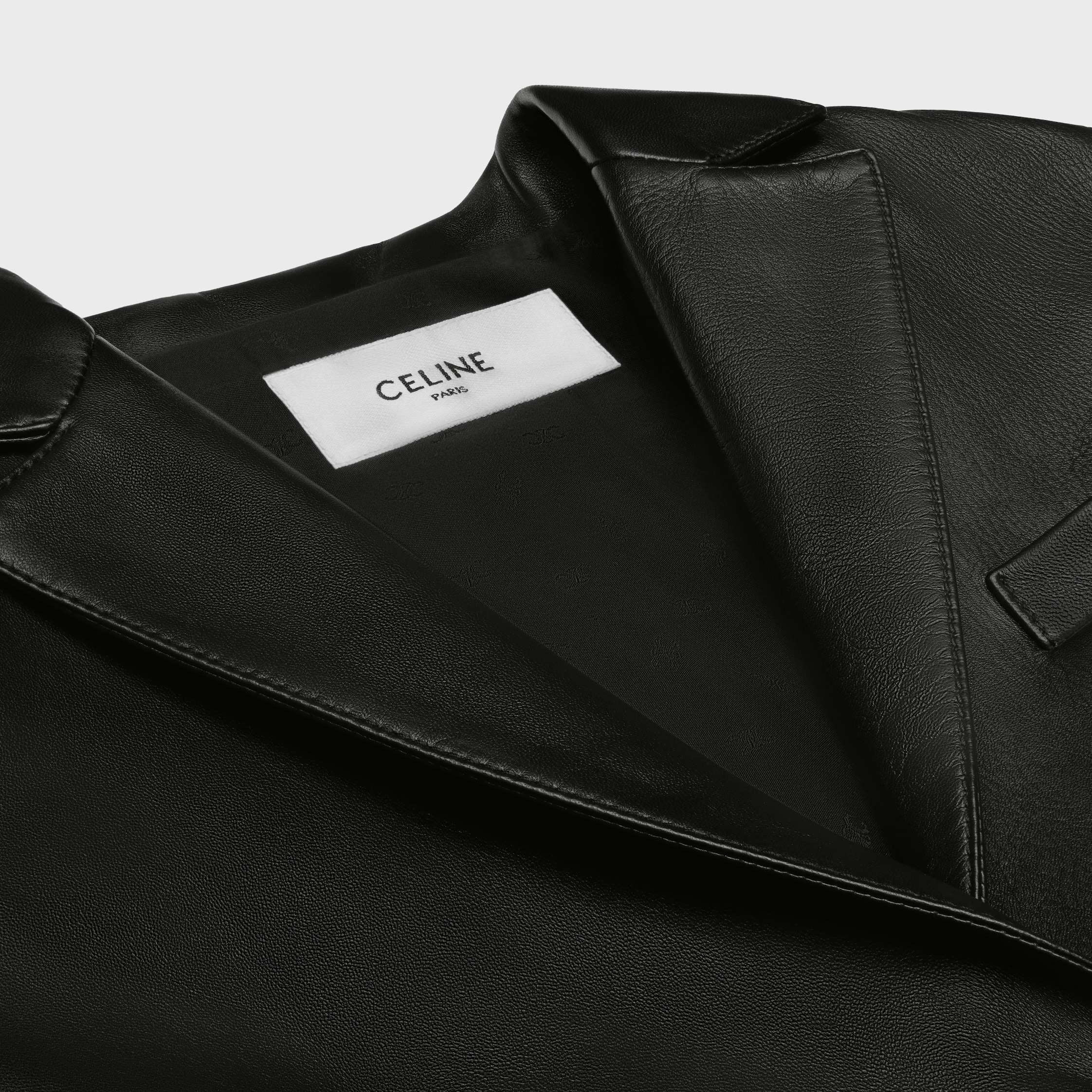 tailored jacket in soft lambskin - 3