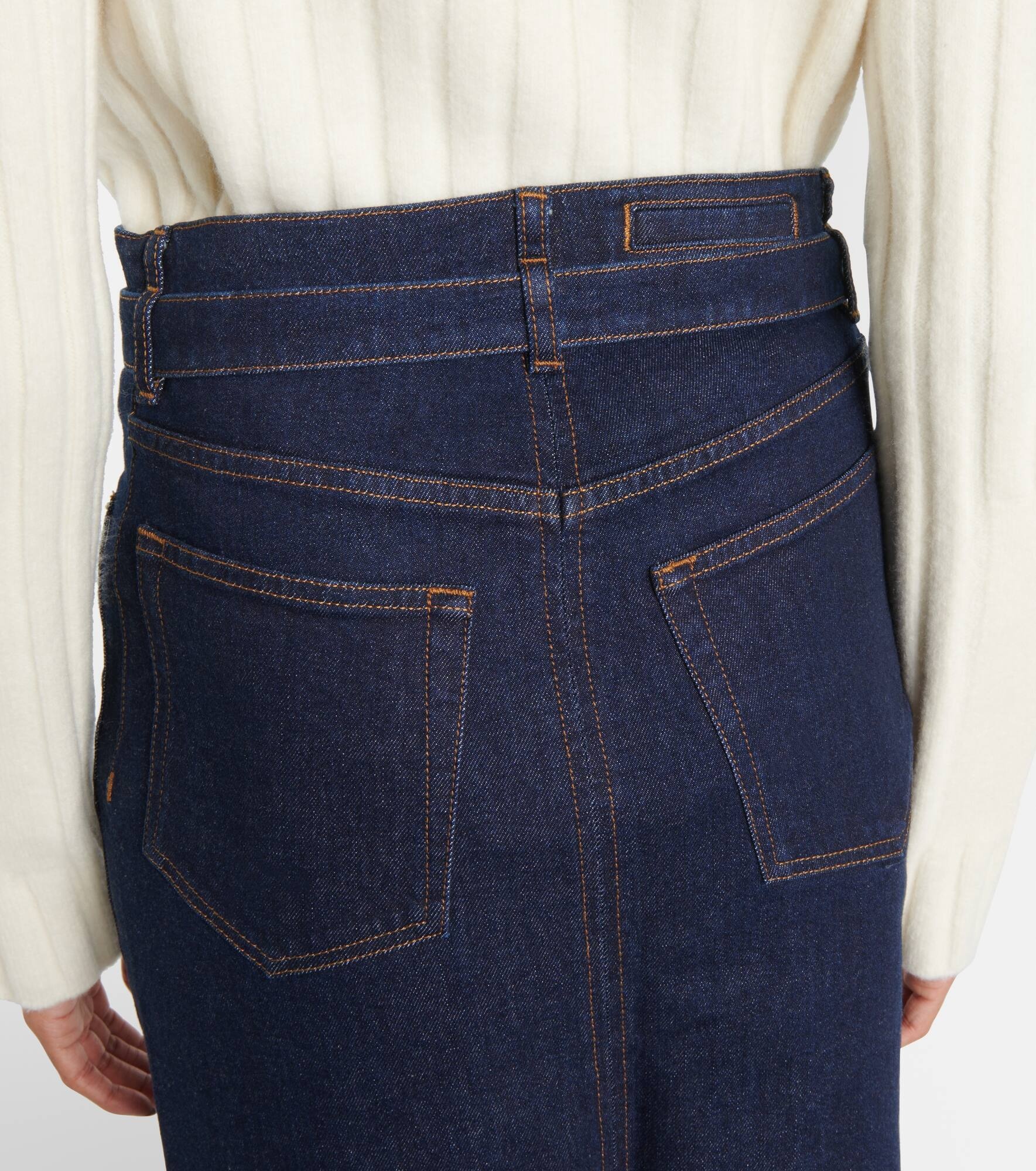 Calder denim midi skirt - 6