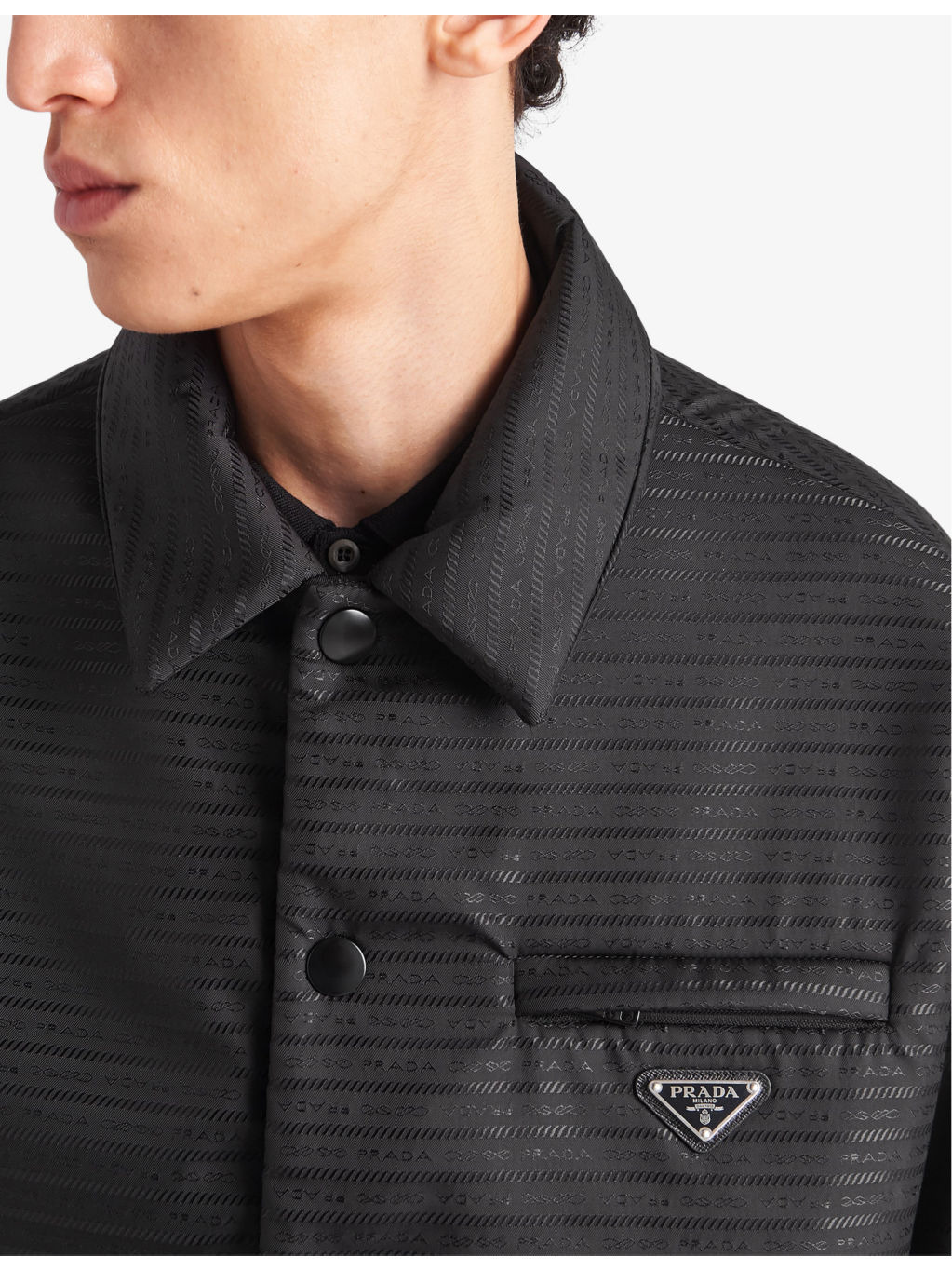Re-Nylon brand-plaque padded recycled-polyamide jacket - 5