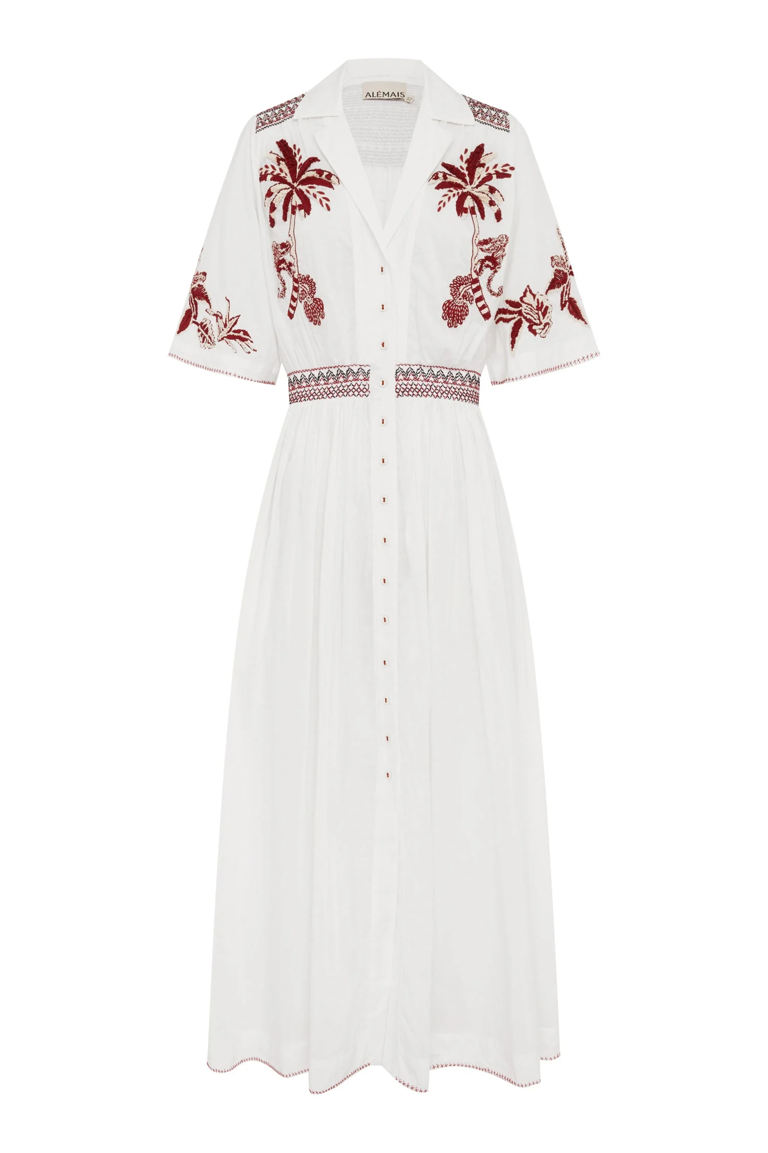 Odie Embroidered Shirtdress - 1
