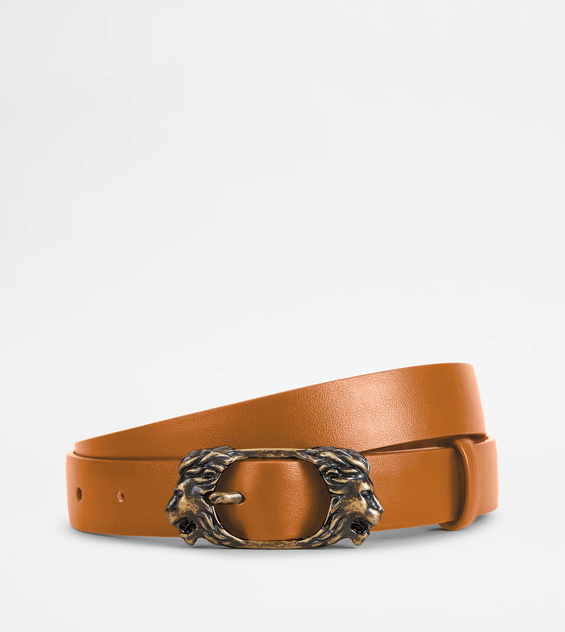 BELT IN LEATHER - BROWN - 1