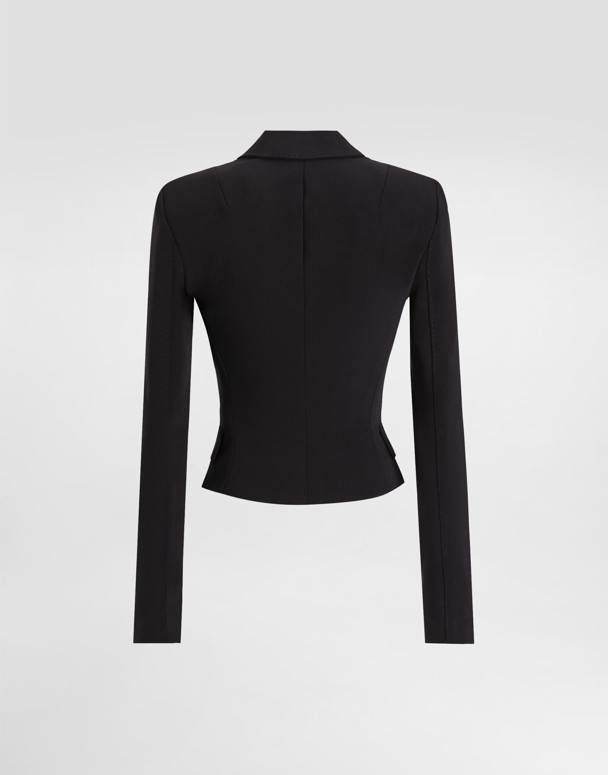 Short single-breasted technical cady jacket - 7