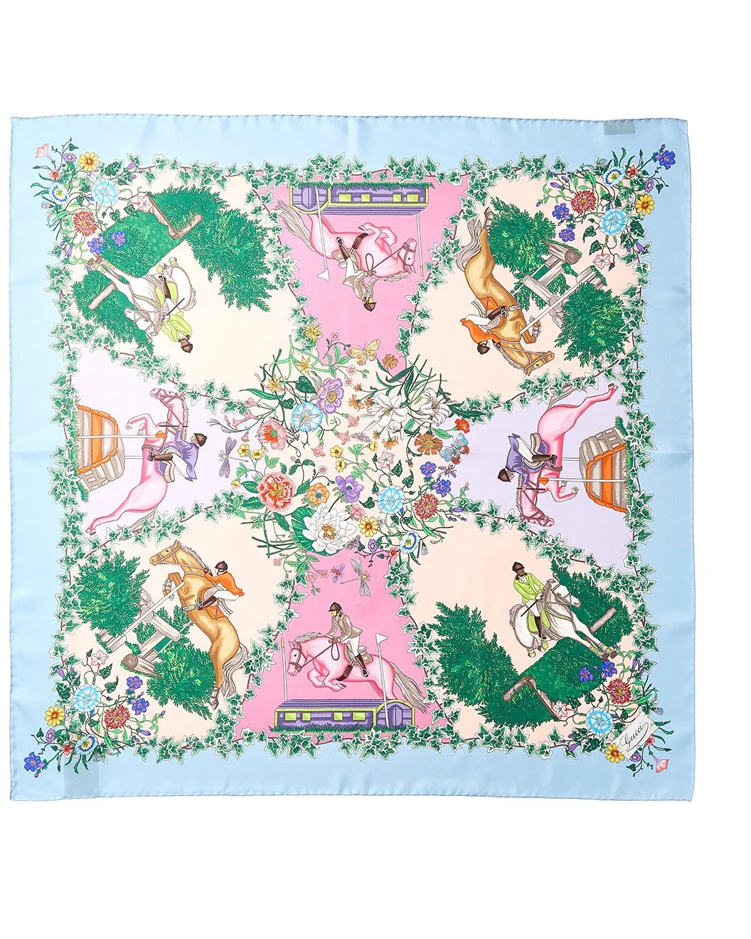 Gucci Printed Silk Scarf - 1