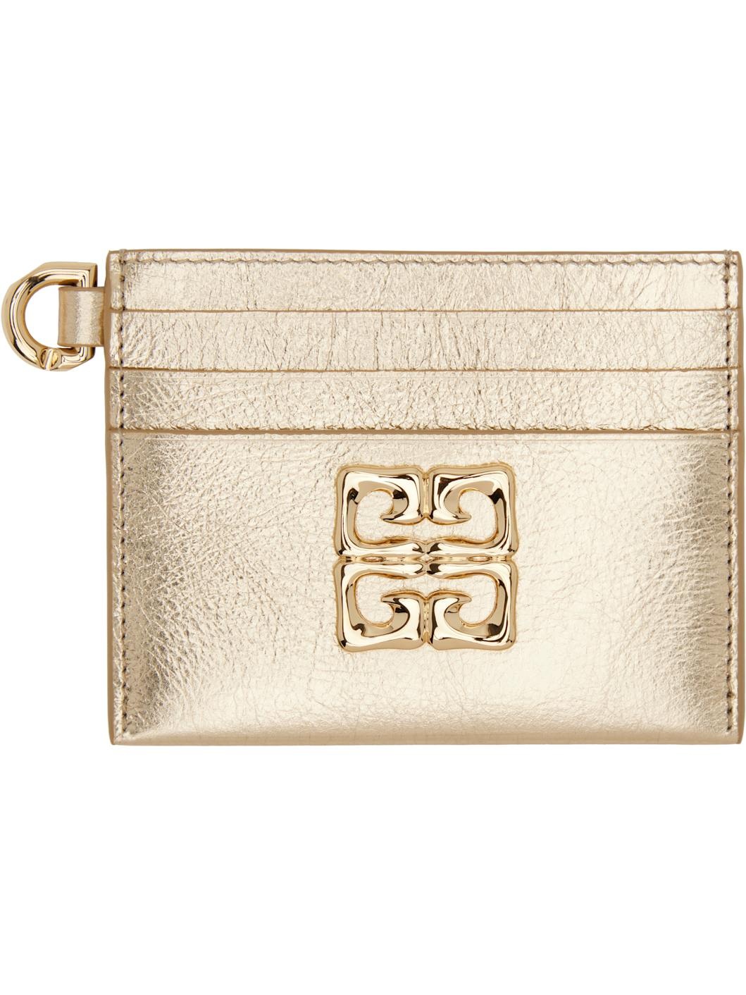 Gold Liquid 4G Card Holder - 1