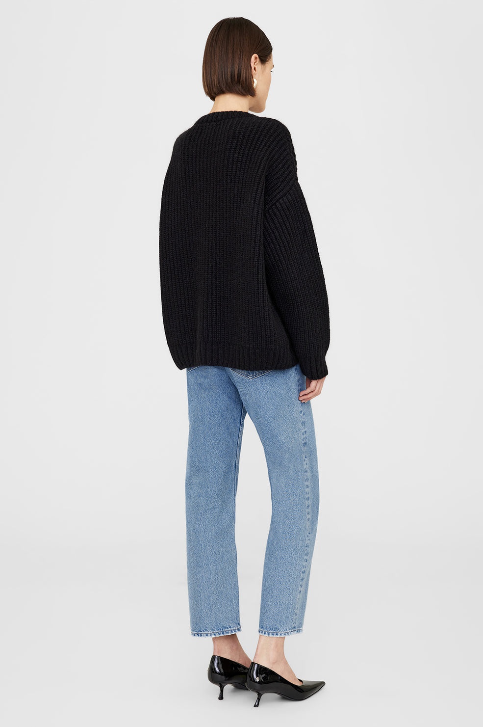 Sydney Crew Sweater - Black - 3