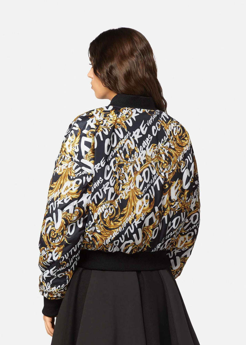 Logo Couture Bomber Jacket 4
