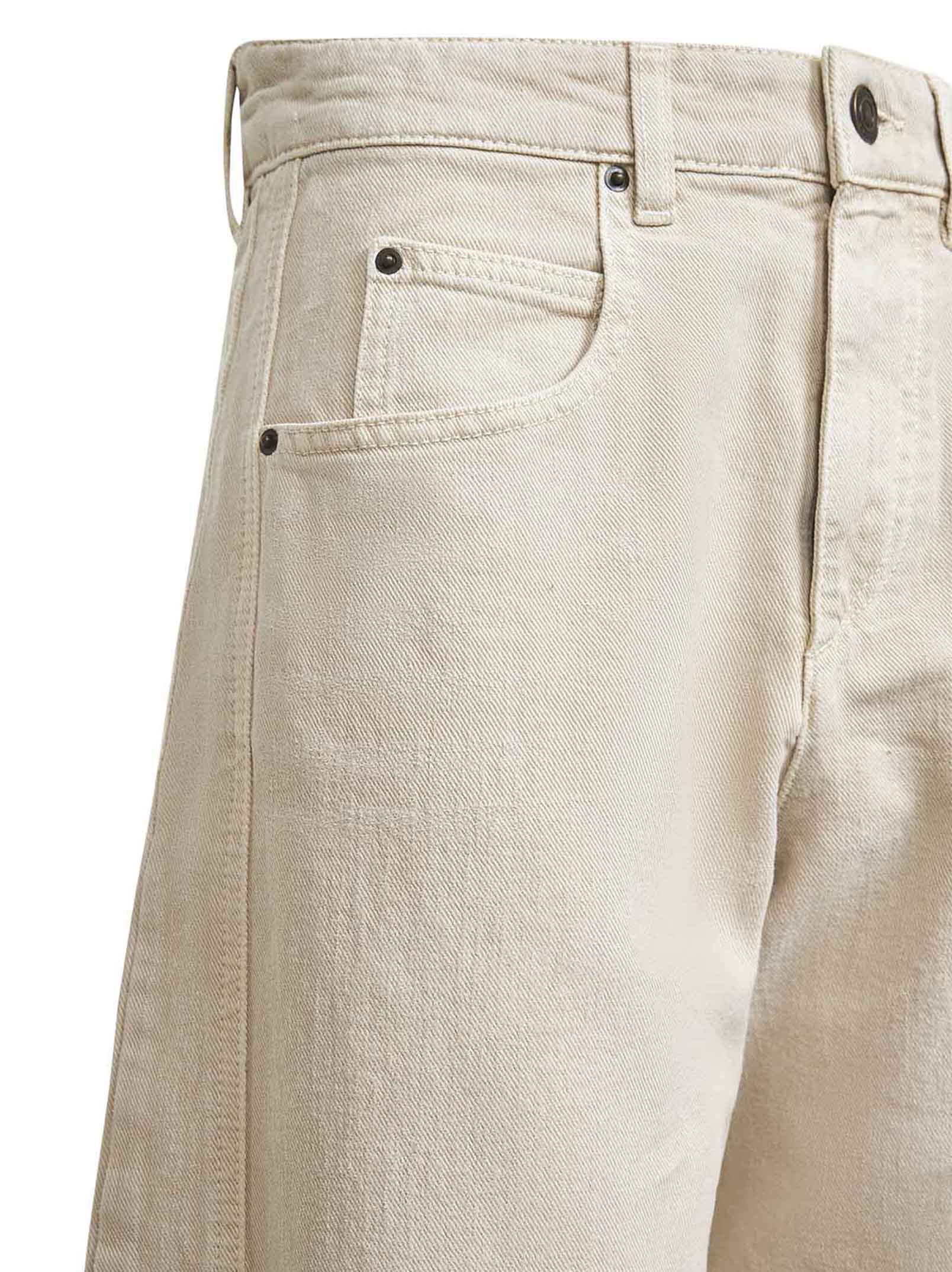Ecru denim Oriane barrel jeans - 3